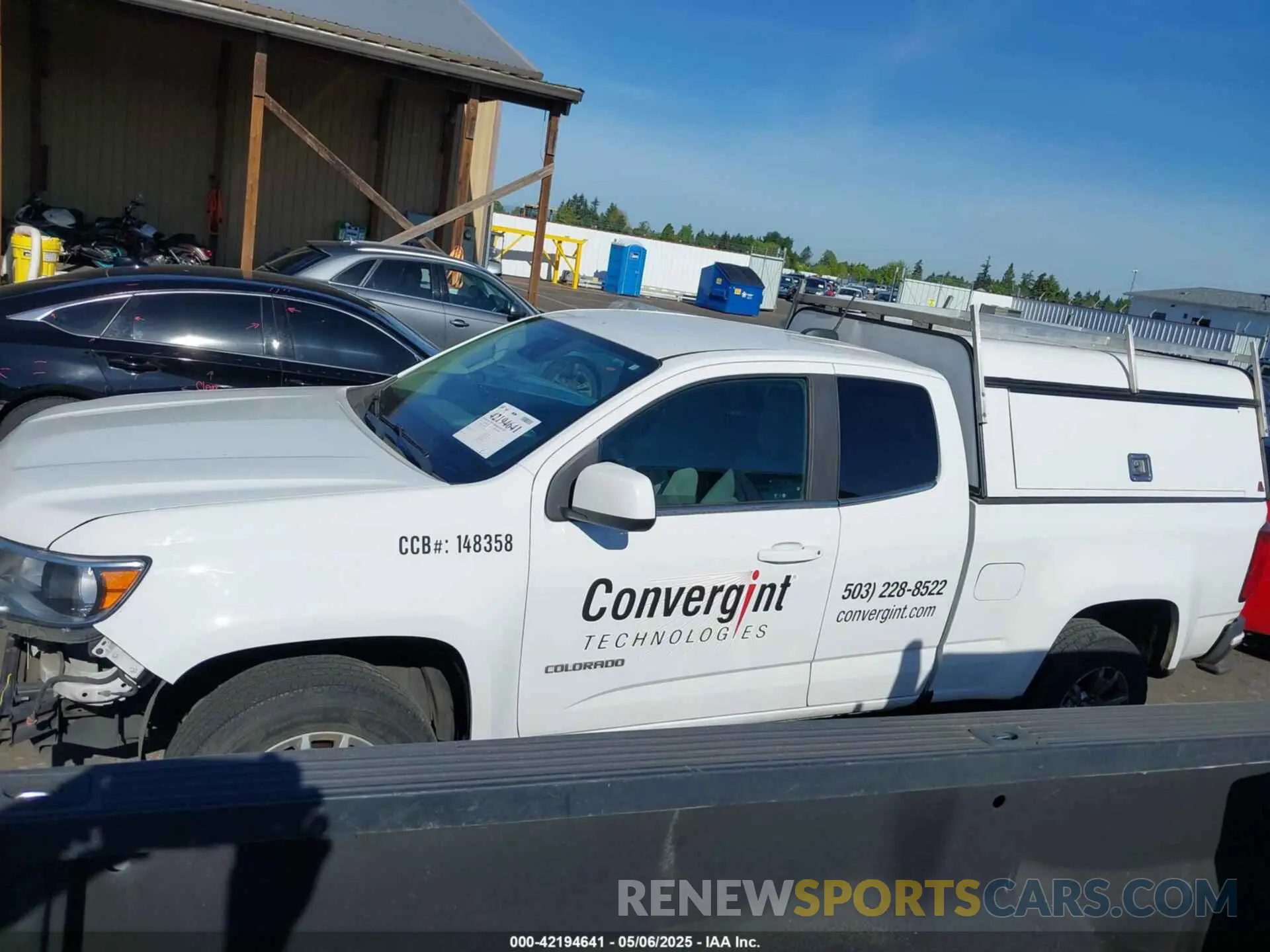 15 Photograph of a damaged car 1GCHSCENXL1168004 CHEVROLET COLORADO 2020