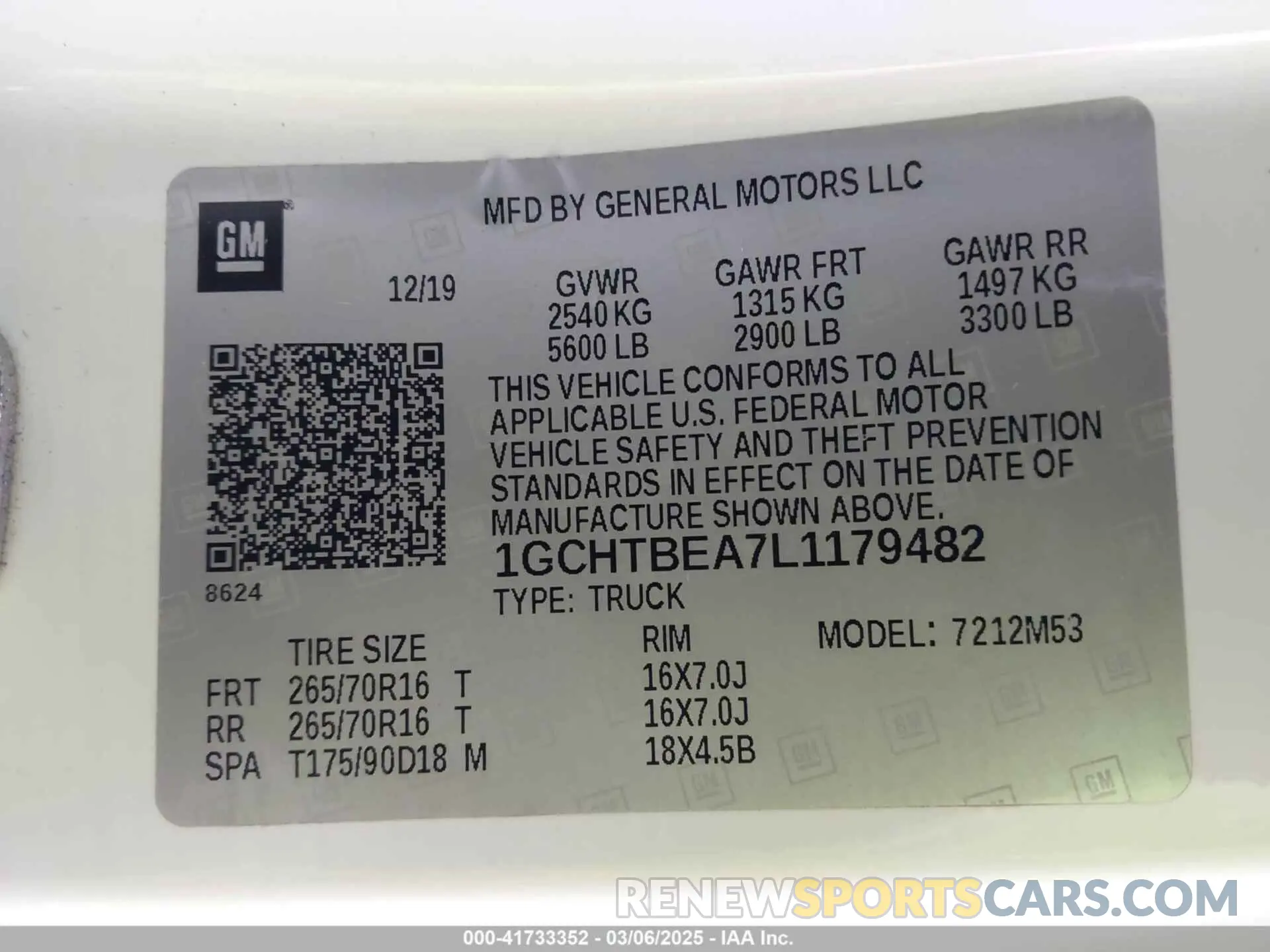 9 Photograph of a damaged car 1GCHTBEA7L1179482 CHEVROLET COLORADO 2020