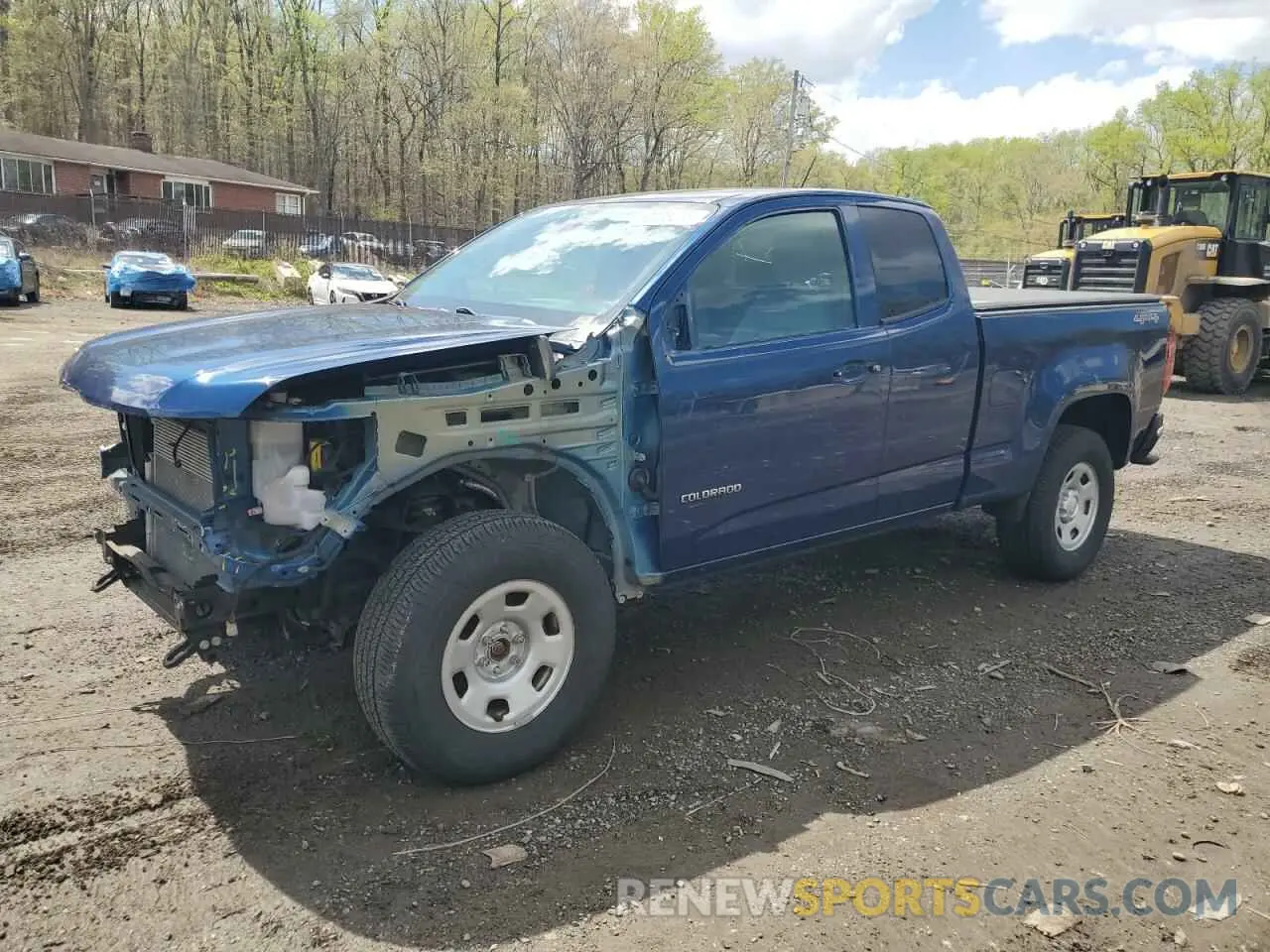 1 Photograph of a damaged car 1GCHTBEN4L1104709 CHEVROLET COLORADO 2020