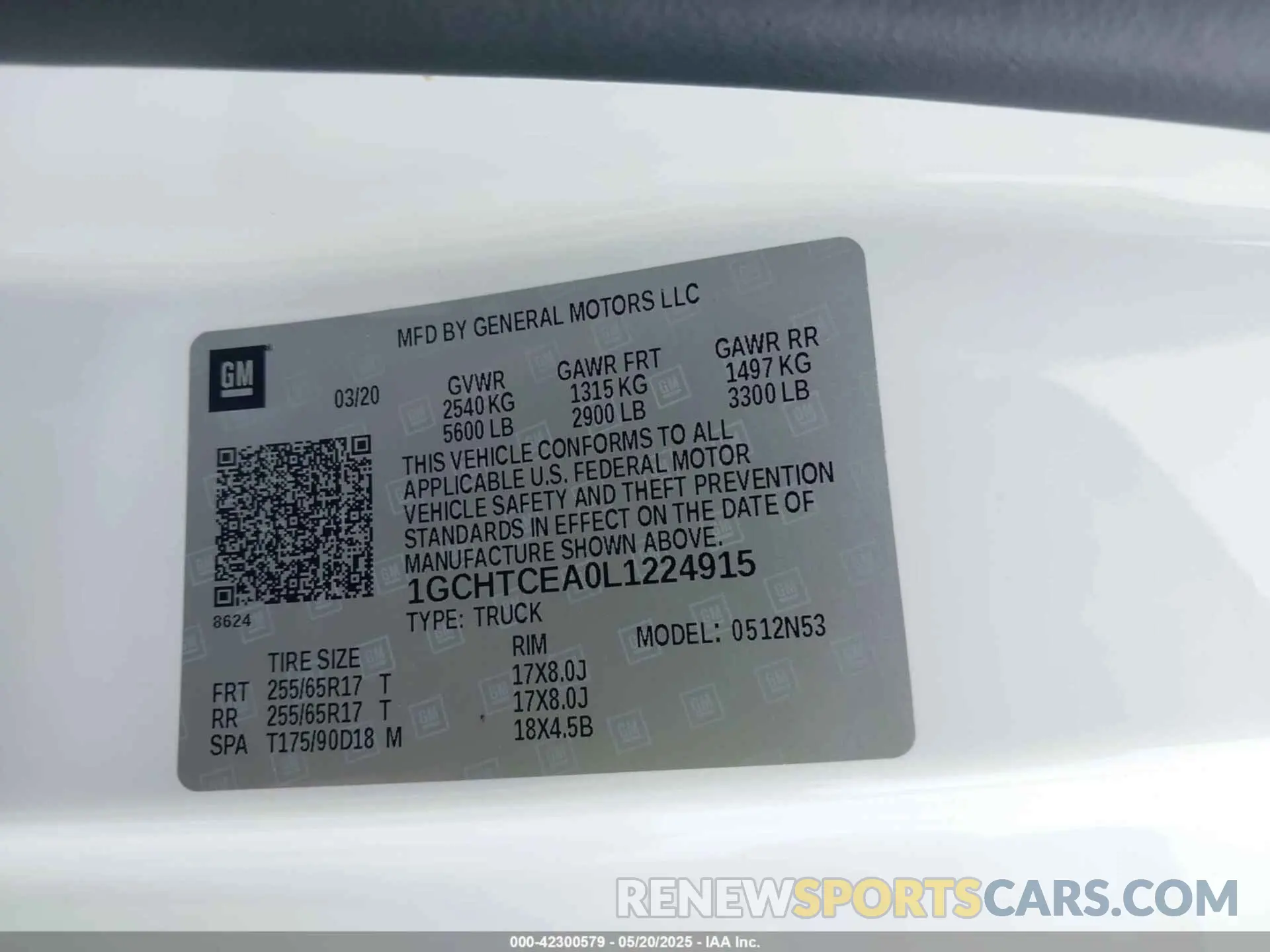 9 Photograph of a damaged car 1GCHTCEA0L1224915 CHEVROLET COLORADO 2020