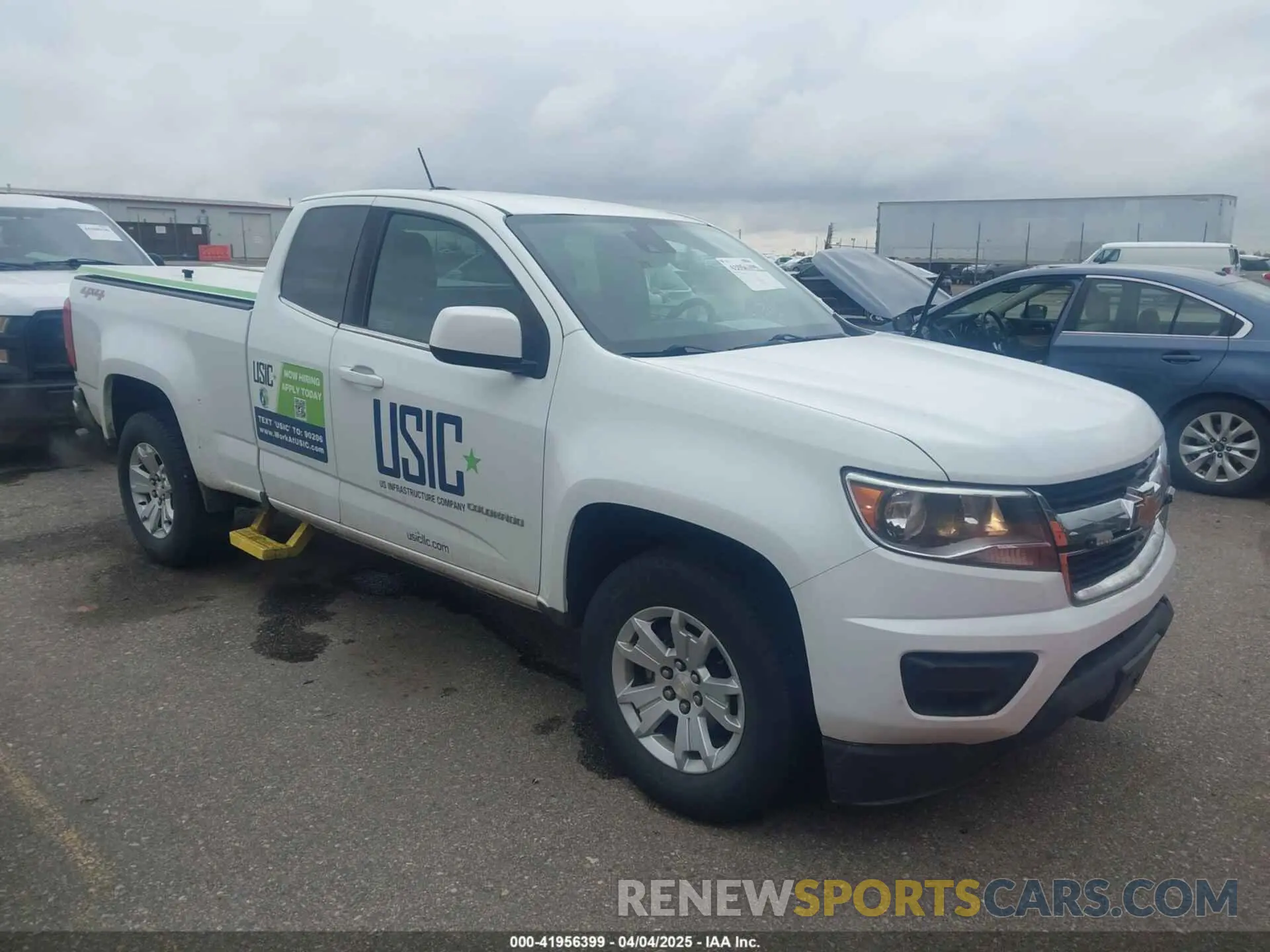 1 Photograph of a damaged car 1GCHTCEA7L1182355 CHEVROLET COLORADO 2020