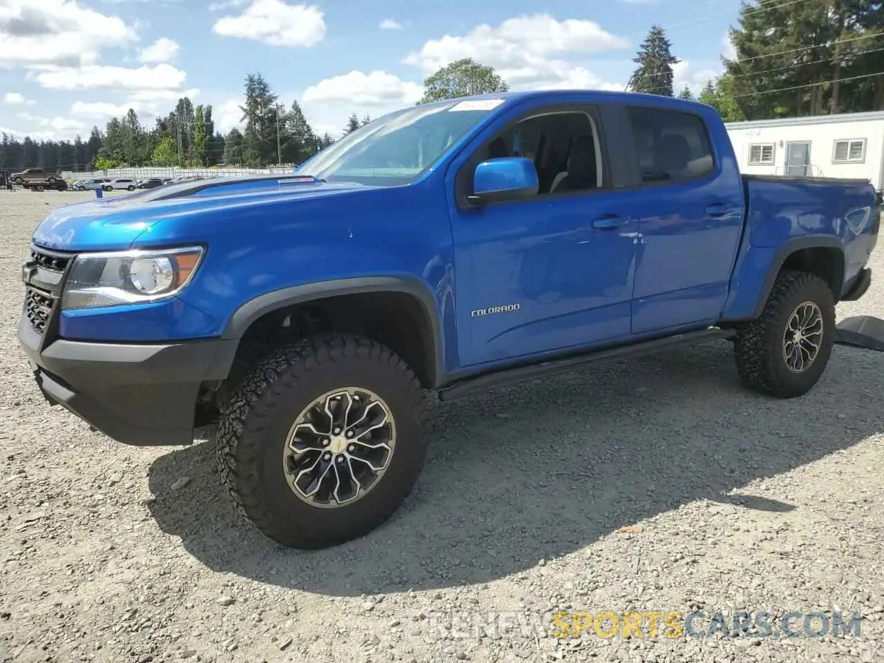 1 Photograph of a damaged car 1GCPTEE19L1176032 CHEVROLET COLORADO 2020