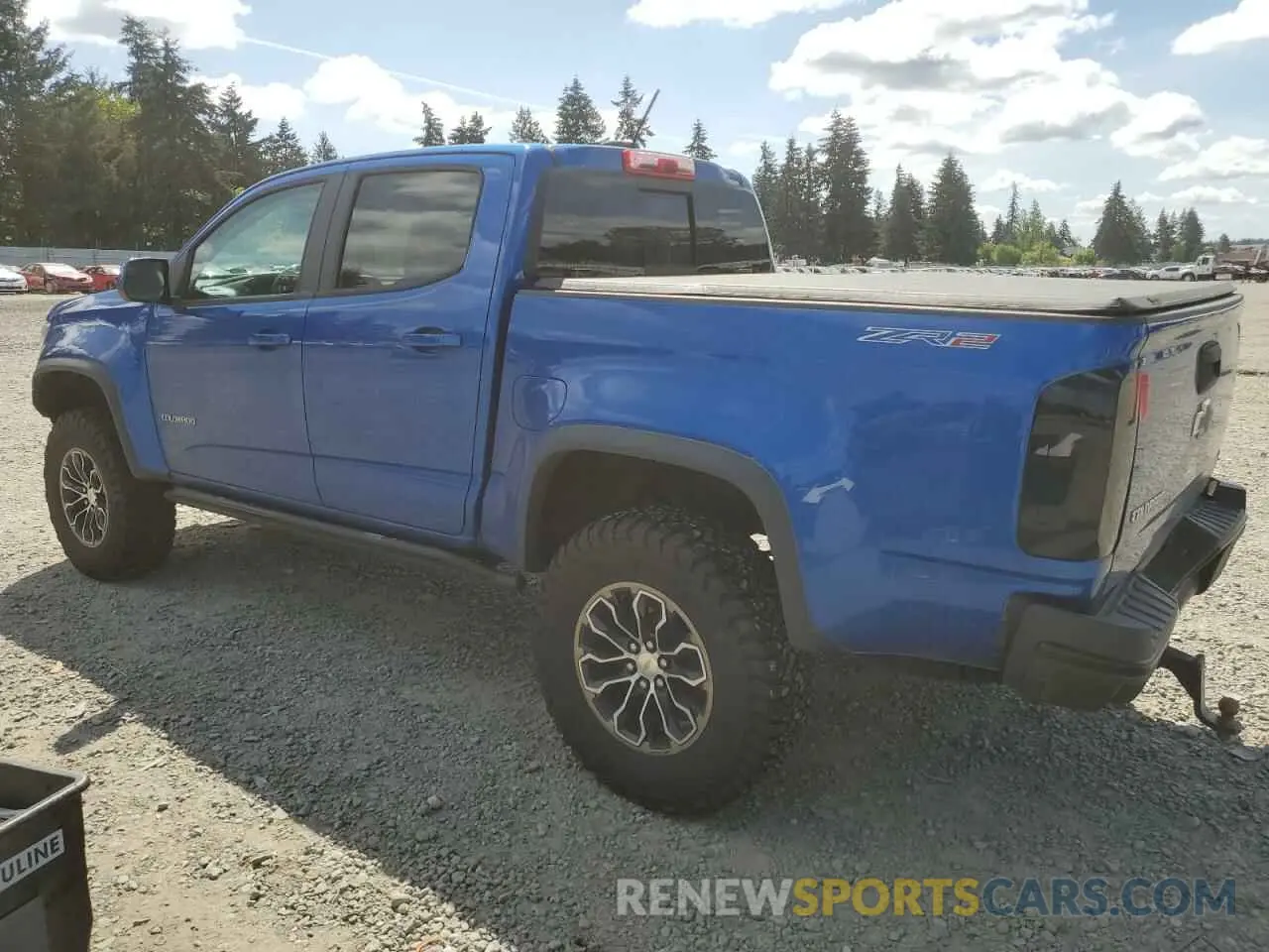 2 Photograph of a damaged car 1GCPTEE19L1176032 CHEVROLET COLORADO 2020