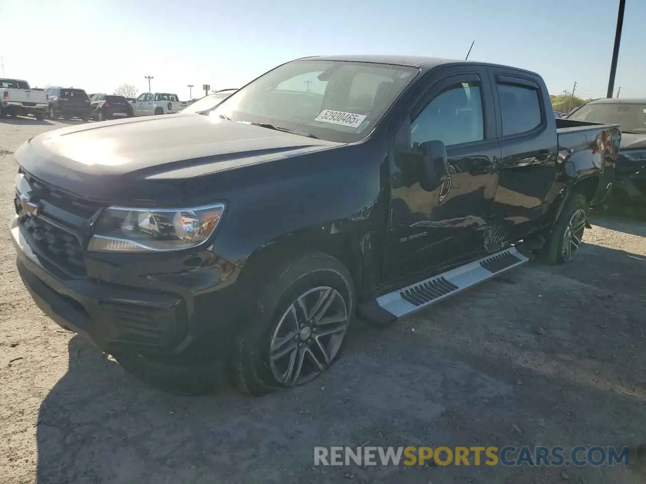 1 Photograph of a damaged car 1GCGSBEA3M1204491 CHEVROLET COLORADO 2021