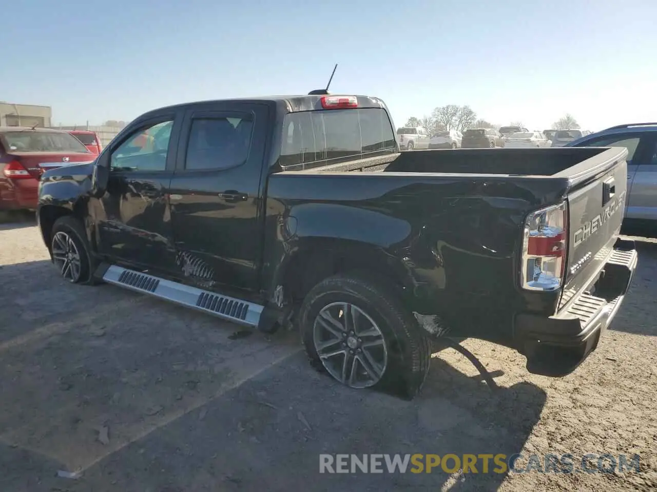 2 Photograph of a damaged car 1GCGSBEA3M1204491 CHEVROLET COLORADO 2021
