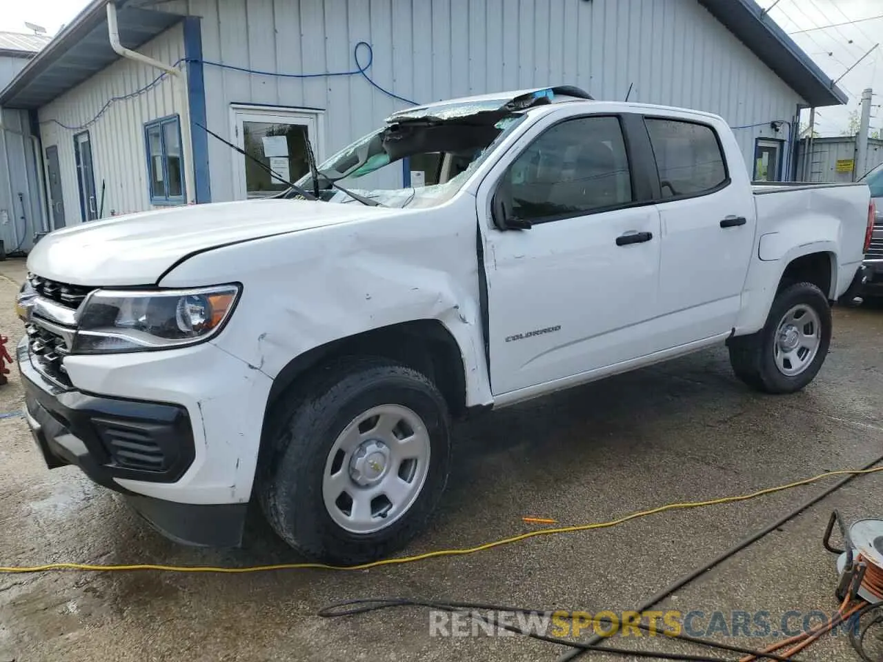1 Photograph of a damaged car 1GCGSBEA3M1273469 CHEVROLET COLORADO 2021