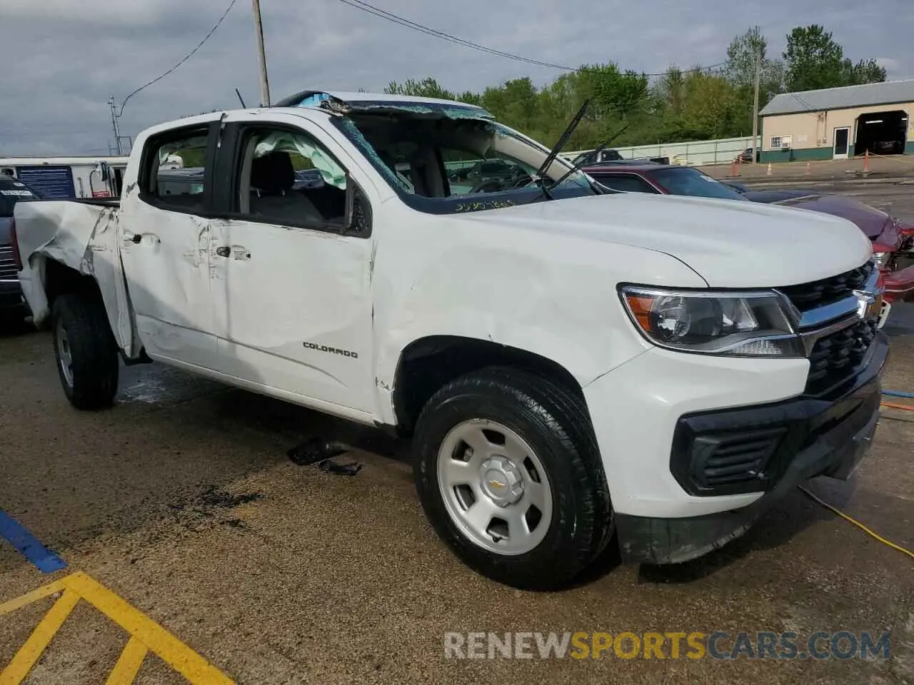 4 Photograph of a damaged car 1GCGSBEA3M1273469 CHEVROLET COLORADO 2021