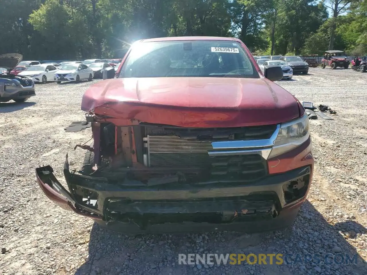 5 Photograph of a damaged car 1GCGSBEA5M1108653 CHEVROLET COLORADO 2021