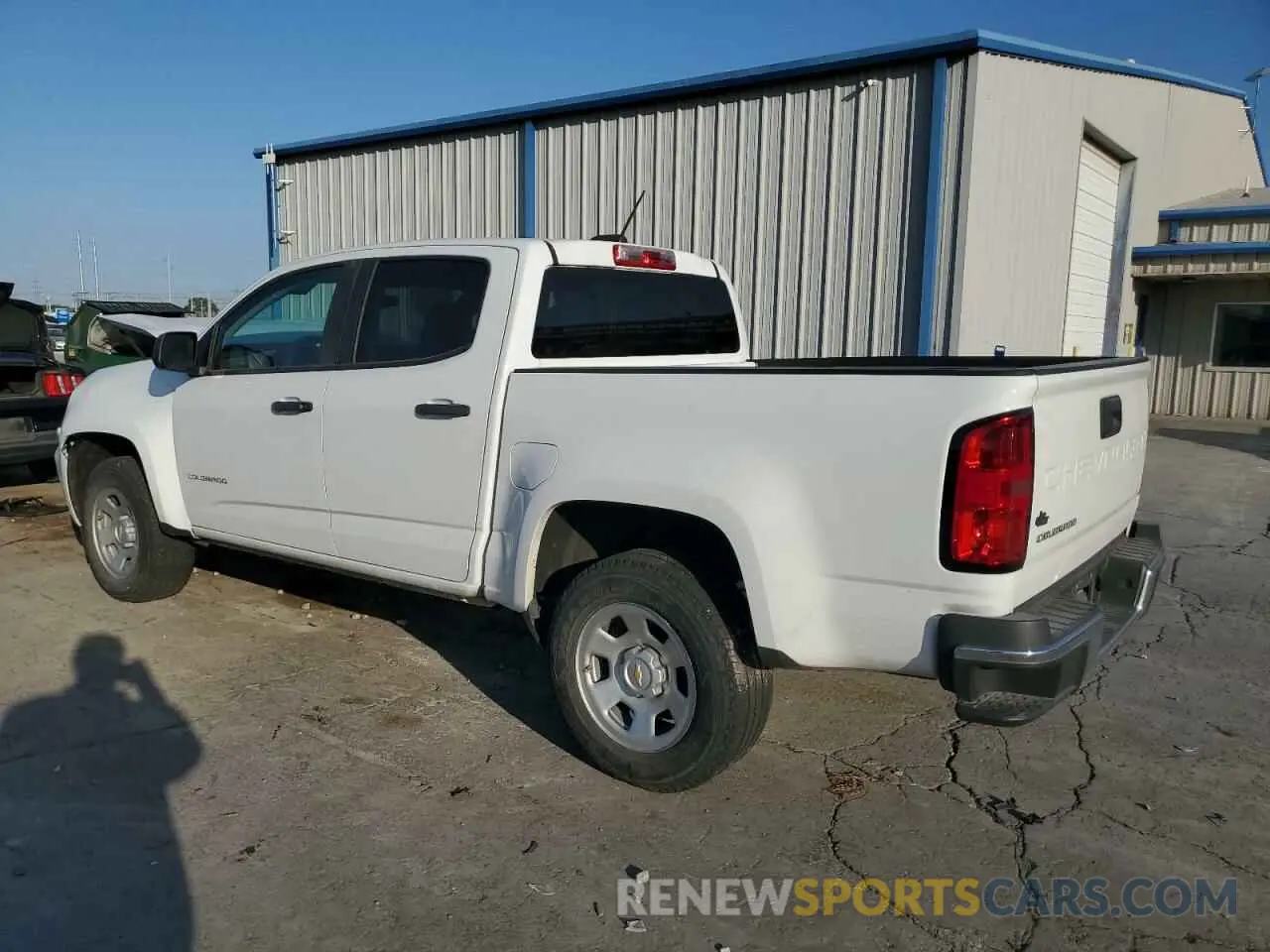 2 Photograph of a damaged car 1GCGSBEA7M1183791 CHEVROLET COLORADO 2021