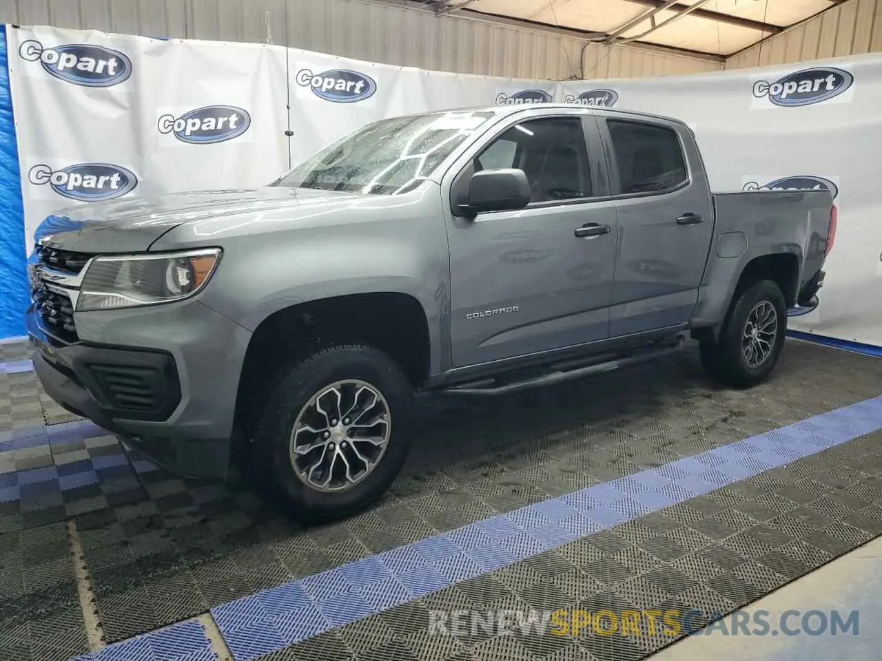 1 Photograph of a damaged car 1GCGSBEA8M1173111 CHEVROLET COLORADO 2021
