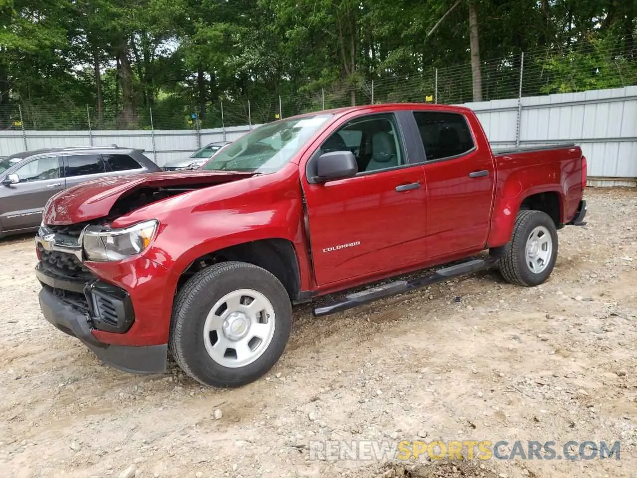 1 Photograph of a damaged car 1GCGSBEA9M1293385 CHEVROLET COLORADO 2021