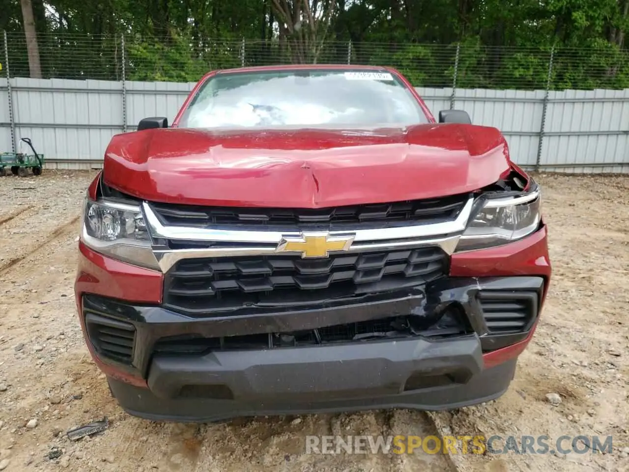 5 Photograph of a damaged car 1GCGSBEA9M1293385 CHEVROLET COLORADO 2021
