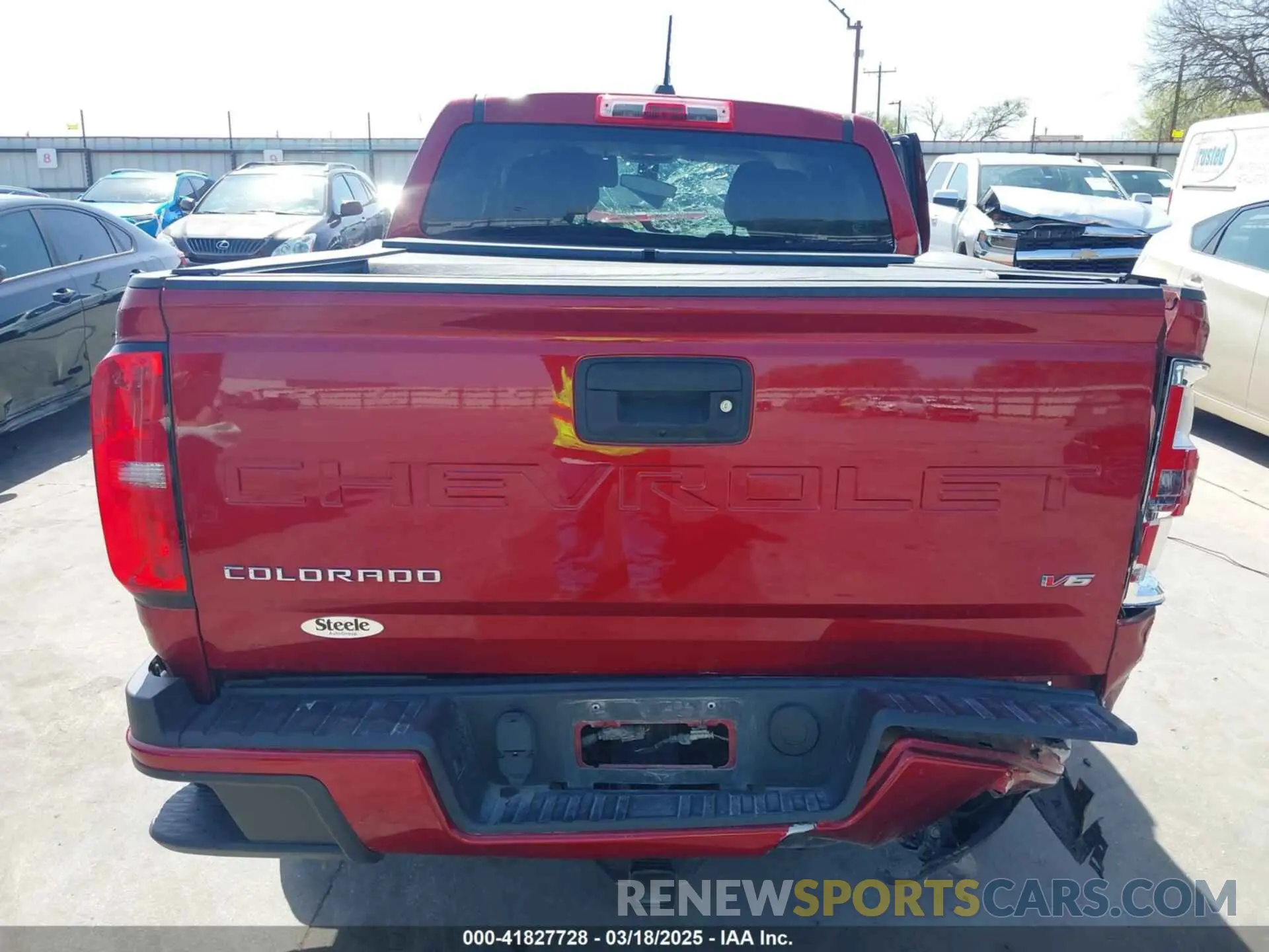 16 Photograph of a damaged car 1GCGSBEN1M1101105 CHEVROLET COLORADO 2021