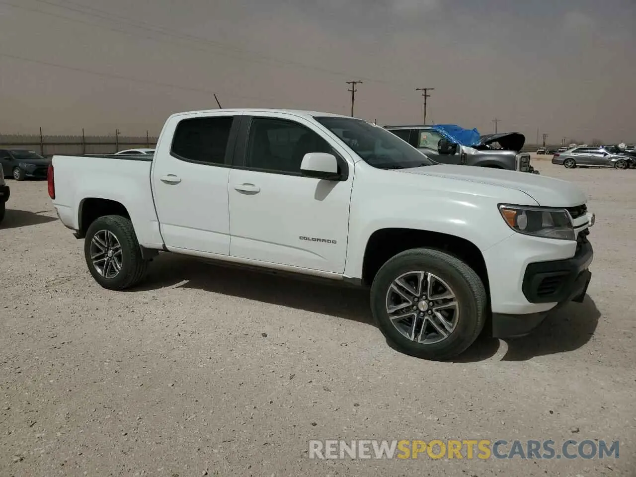 4 Photograph of a damaged car 1GCGSBEN6M1187687 CHEVROLET COLORADO 2021