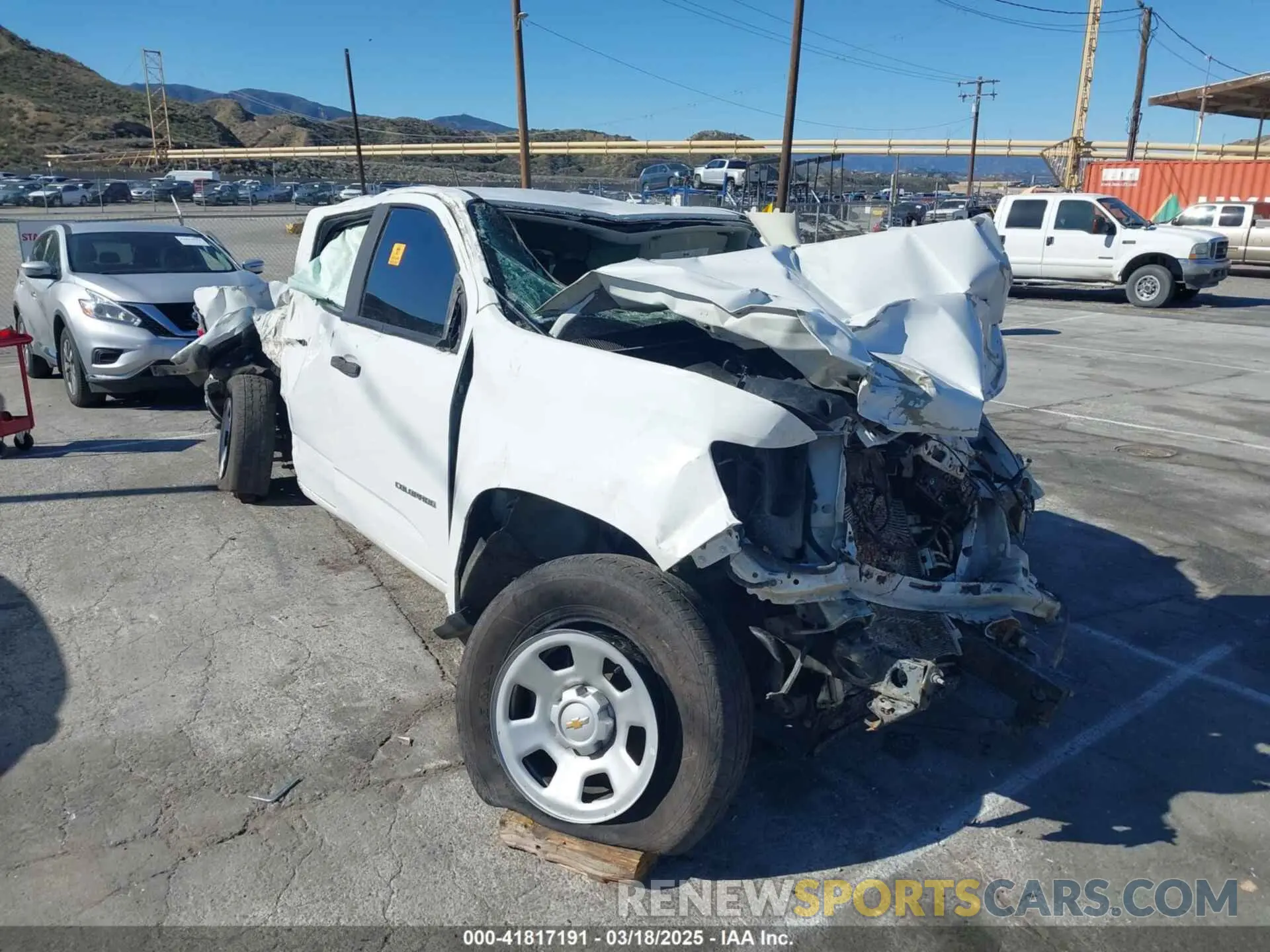 1 Photograph of a damaged car 1GCGSBEN9M1172245 CHEVROLET COLORADO 2021