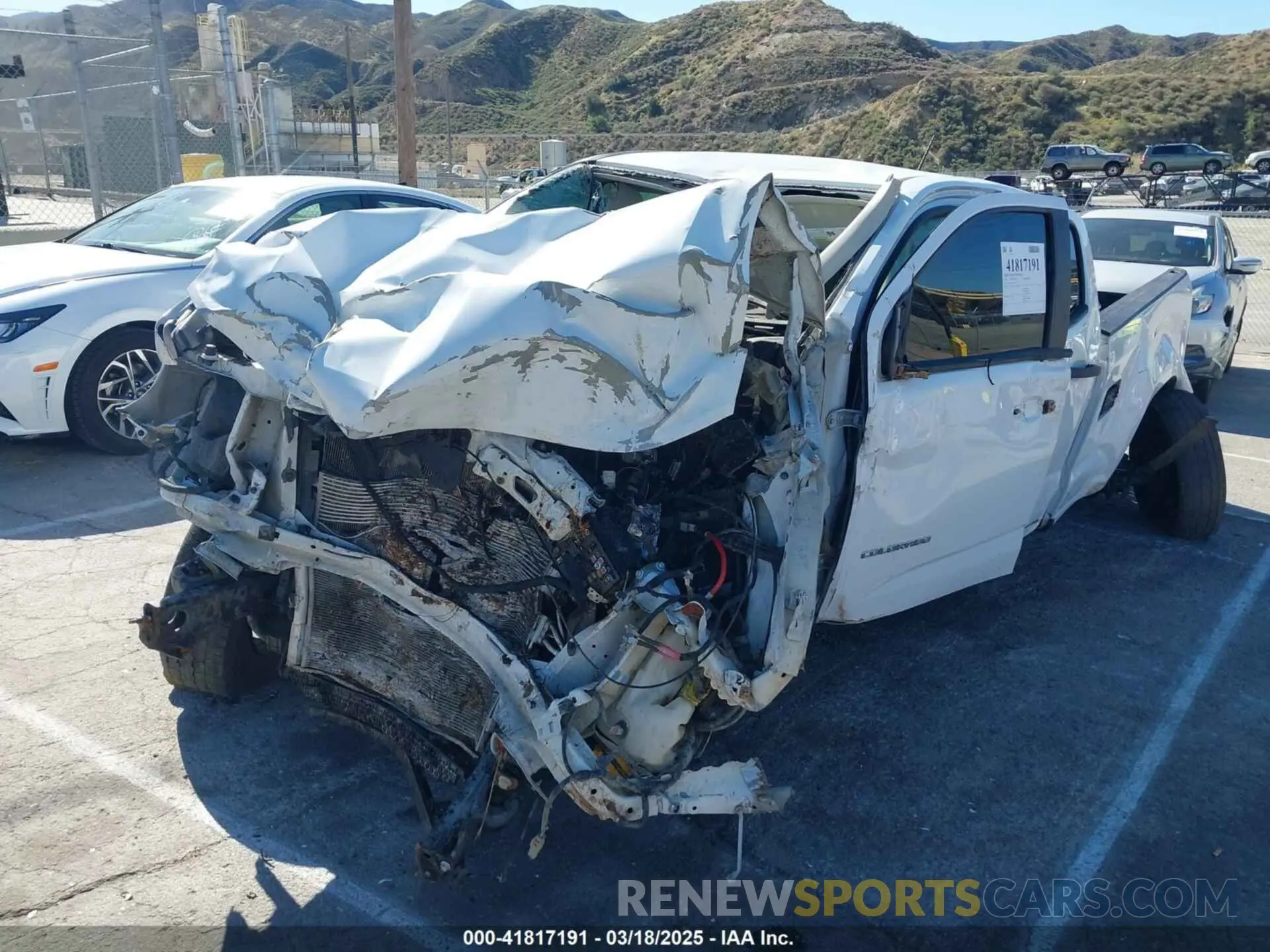 6 Photograph of a damaged car 1GCGSBEN9M1172245 CHEVROLET COLORADO 2021