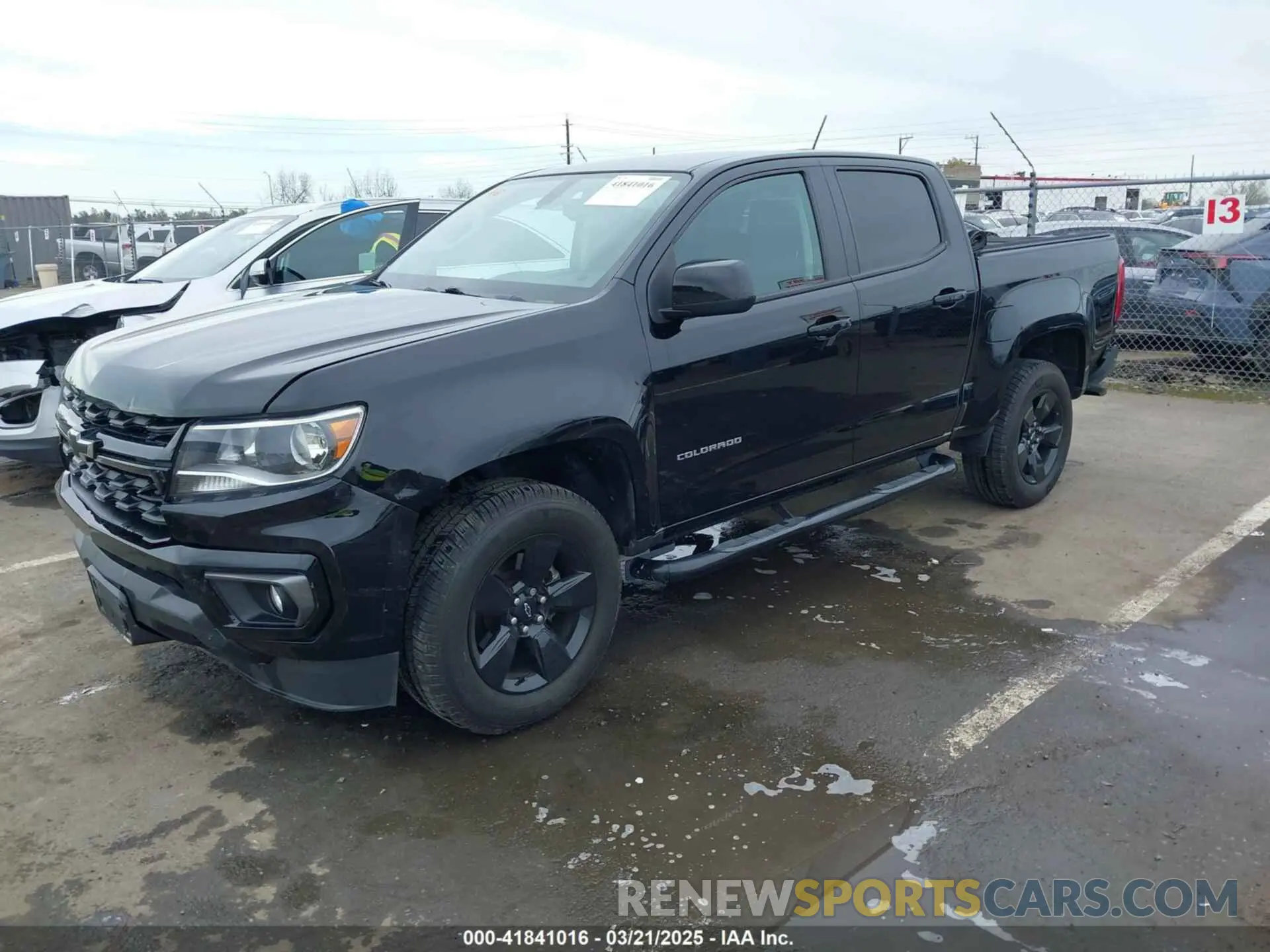 2 Photograph of a damaged car 1GCGSCEA3M1178576 CHEVROLET COLORADO 2021