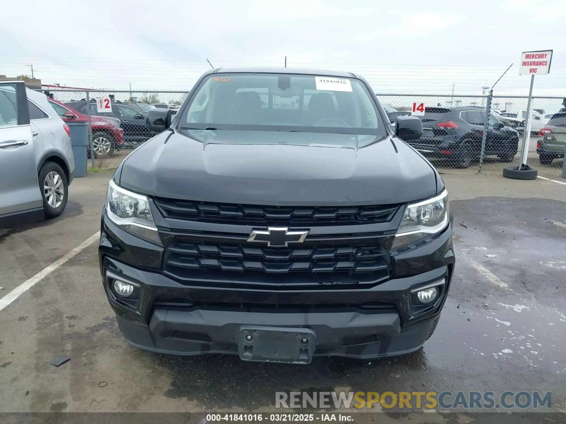 6 Photograph of a damaged car 1GCGSCEA3M1178576 CHEVROLET COLORADO 2021