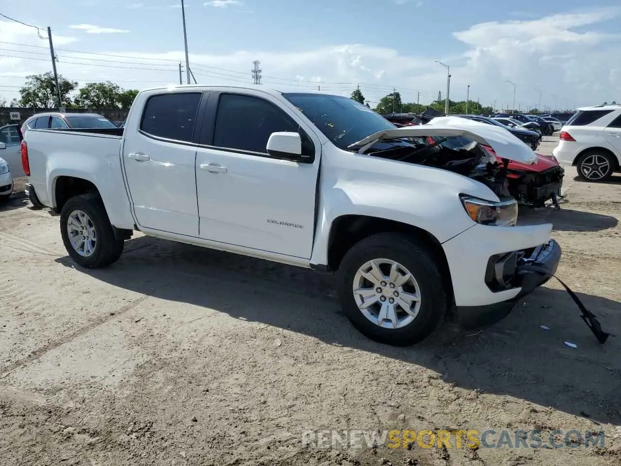 4 Photograph of a damaged car 1GCGSCEA5M1132943 CHEVROLET COLORADO 2021