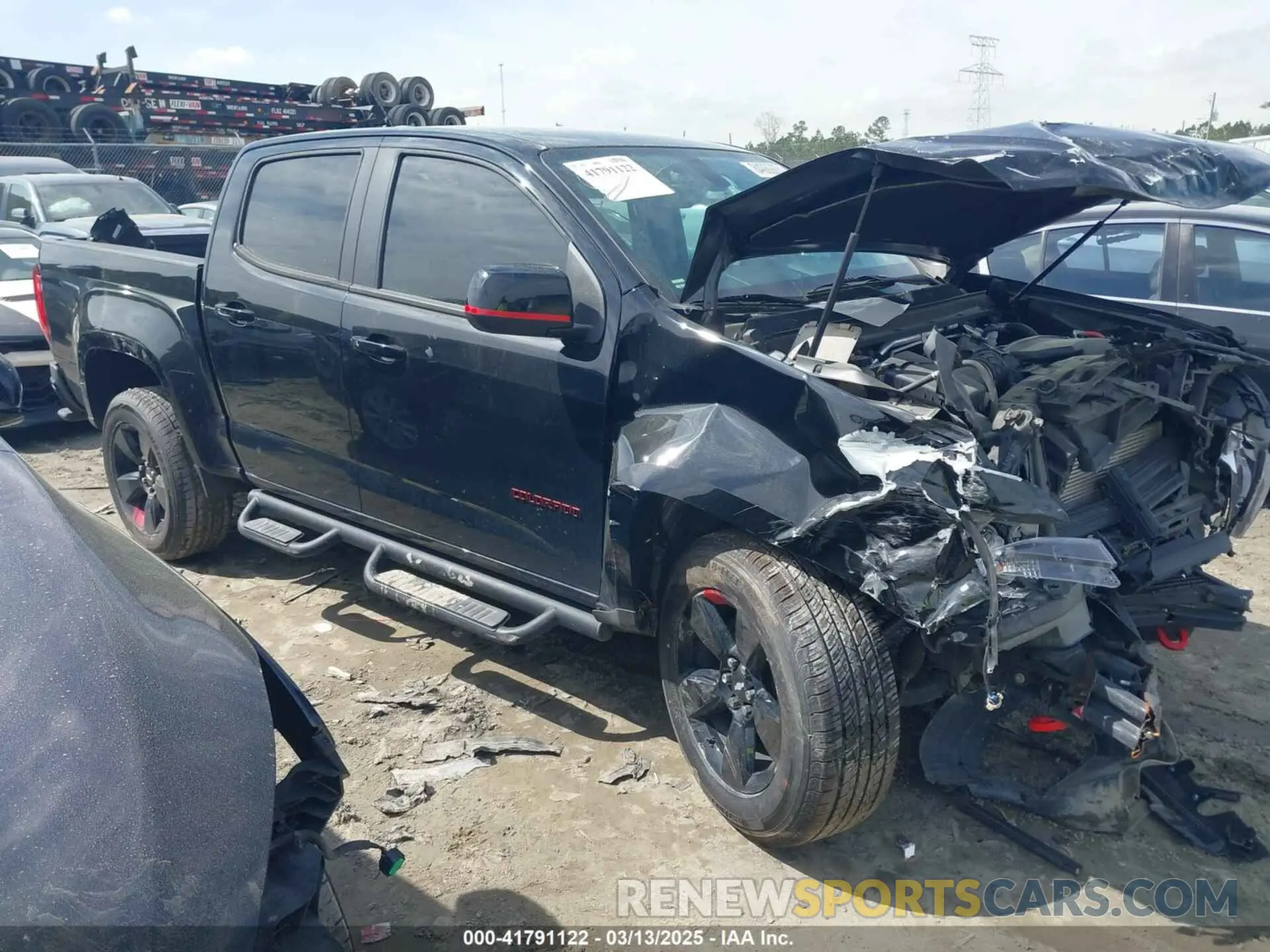 1 Photograph of a damaged car 1GCGSCEA6M1283709 CHEVROLET COLORADO 2021