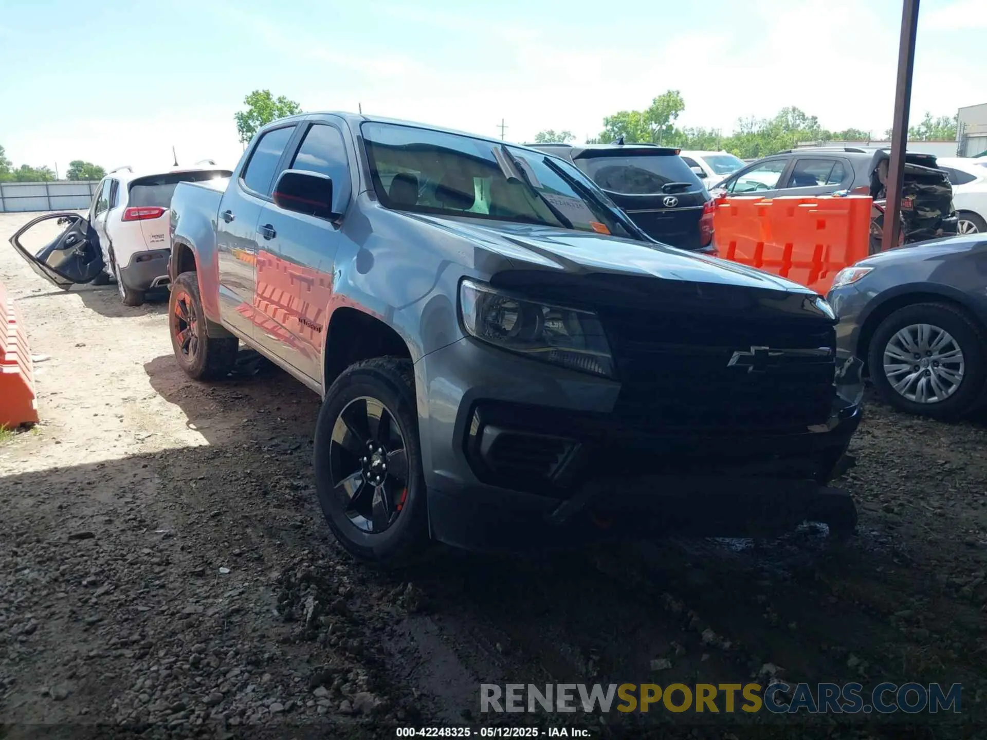 1 Photograph of a damaged car 1GCGSCEAXM1127821 CHEVROLET COLORADO 2021