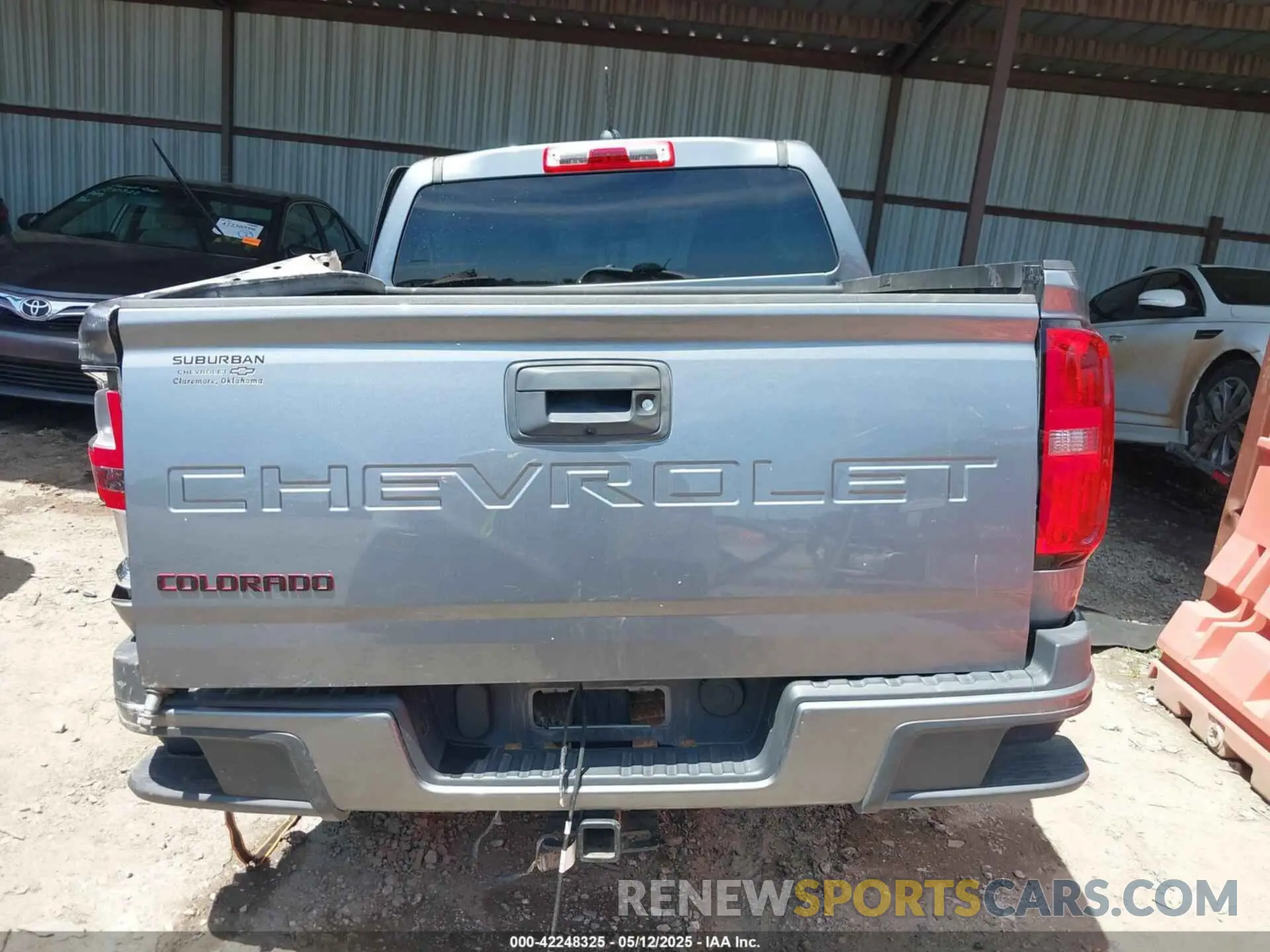 15 Photograph of a damaged car 1GCGSCEAXM1127821 CHEVROLET COLORADO 2021
