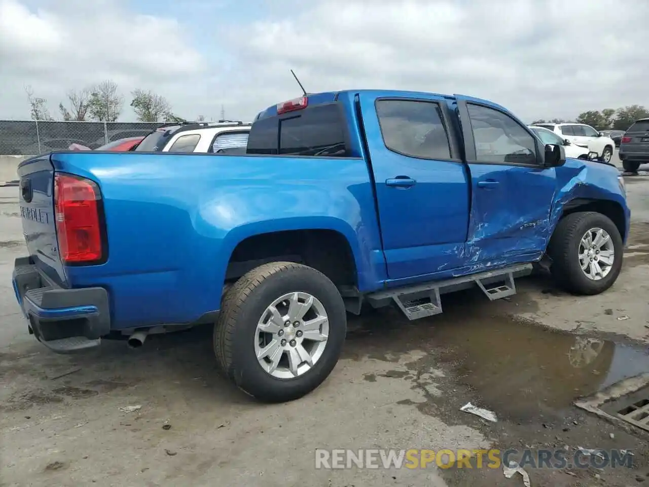 3 Photograph of a damaged car 1GCGSCEN0M1147062 CHEVROLET COLORADO 2021