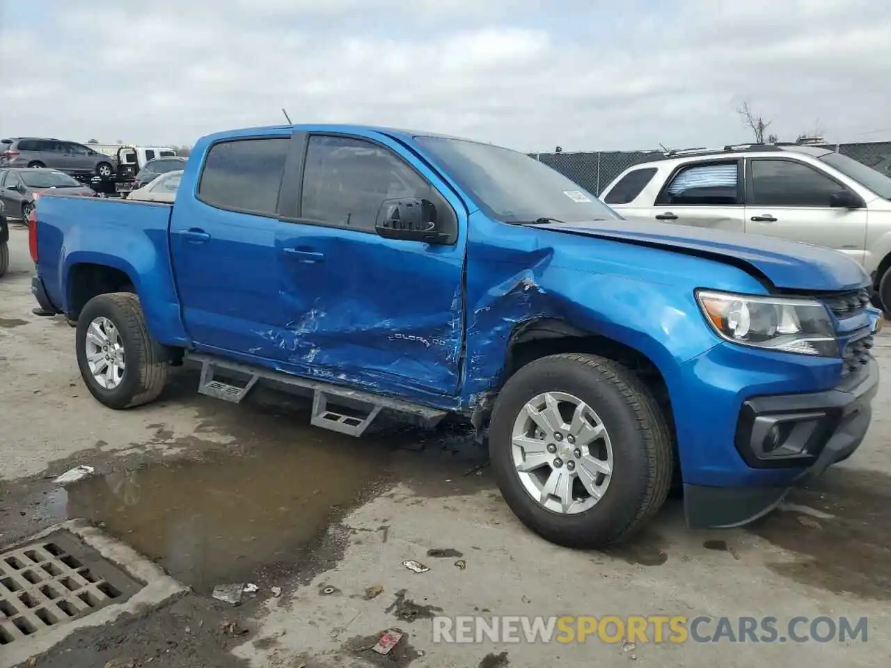 4 Photograph of a damaged car 1GCGSCEN0M1147062 CHEVROLET COLORADO 2021