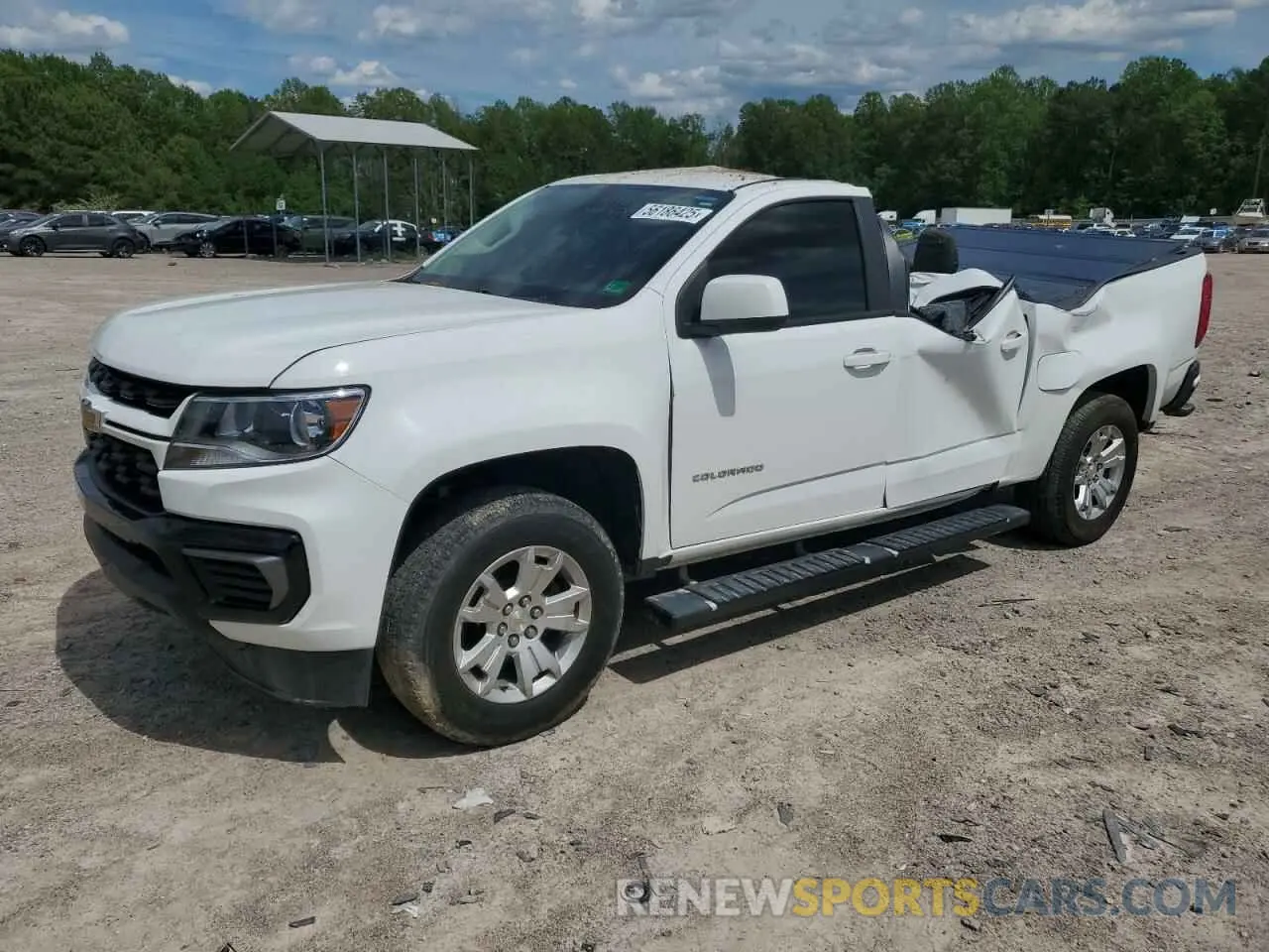 1 Photograph of a damaged car 1GCGSCEN1M1132019 CHEVROLET COLORADO 2021