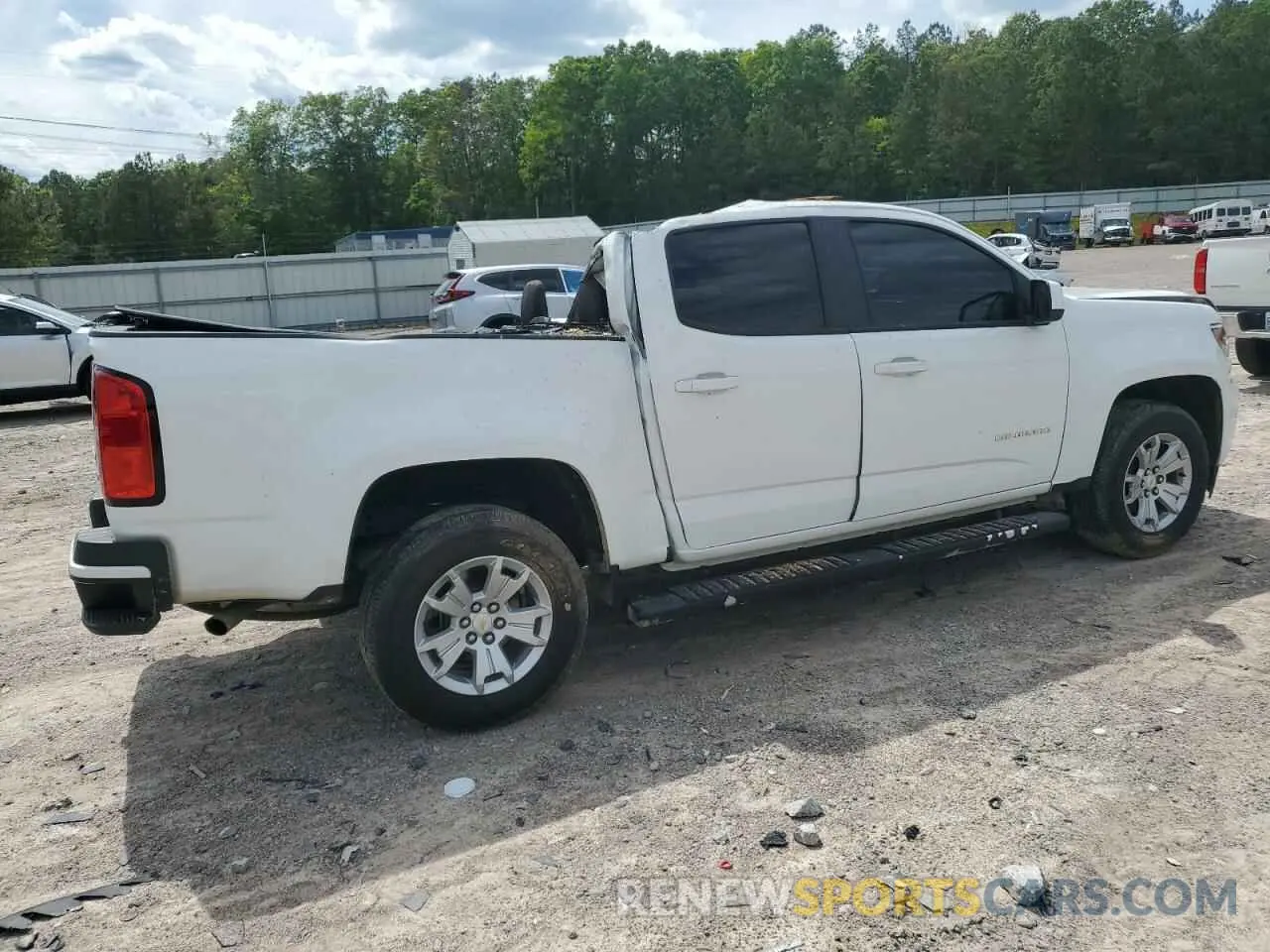 3 Photograph of a damaged car 1GCGSCEN1M1132019 CHEVROLET COLORADO 2021