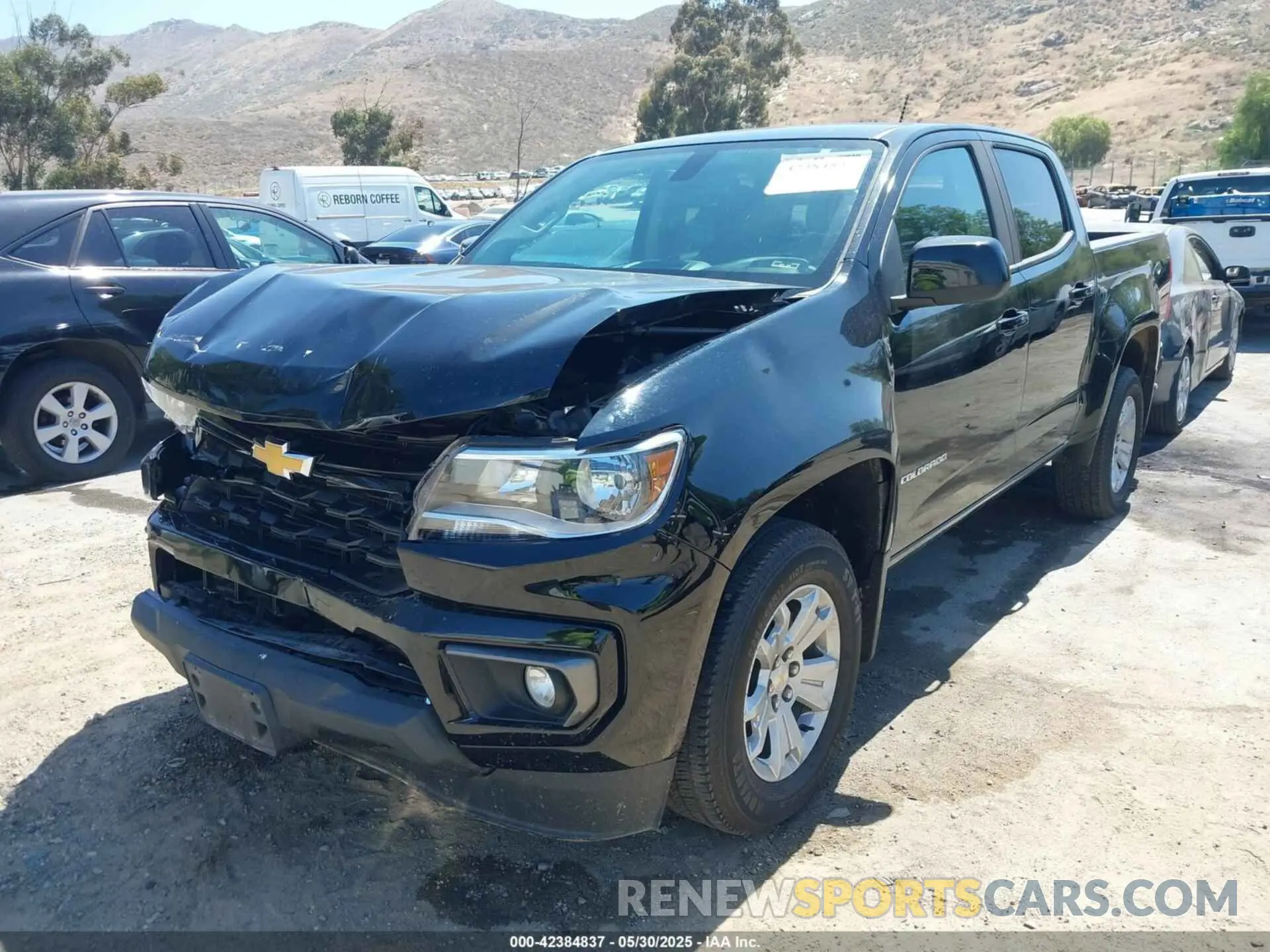 2 Photograph of a damaged car 1GCGSCEN2M1142381 CHEVROLET COLORADO 2021