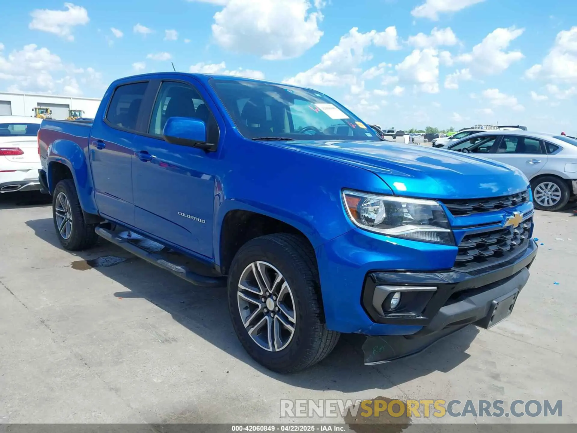 1 Photograph of a damaged car 1GCGSCEN2M1156832 CHEVROLET COLORADO 2021
