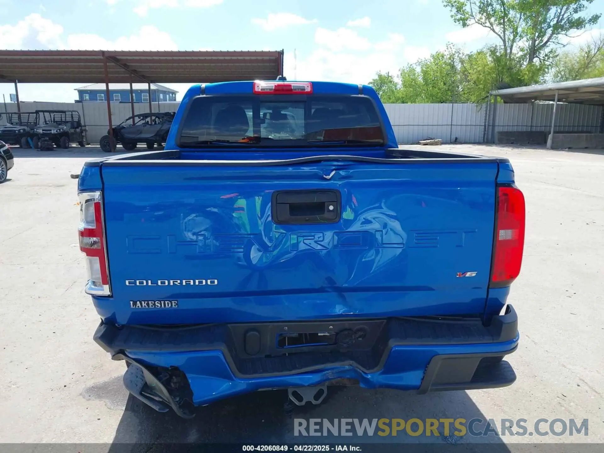 16 Photograph of a damaged car 1GCGSCEN2M1156832 CHEVROLET COLORADO 2021