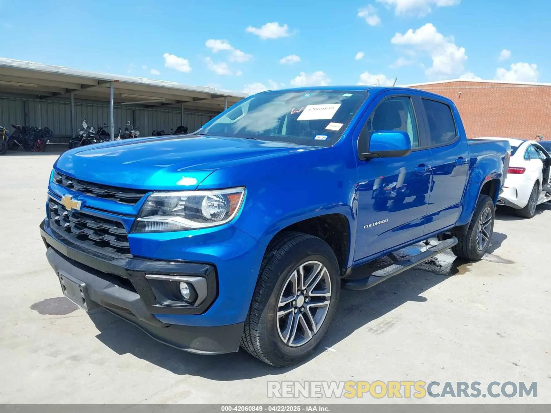 2 Photograph of a damaged car 1GCGSCEN2M1156832 CHEVROLET COLORADO 2021