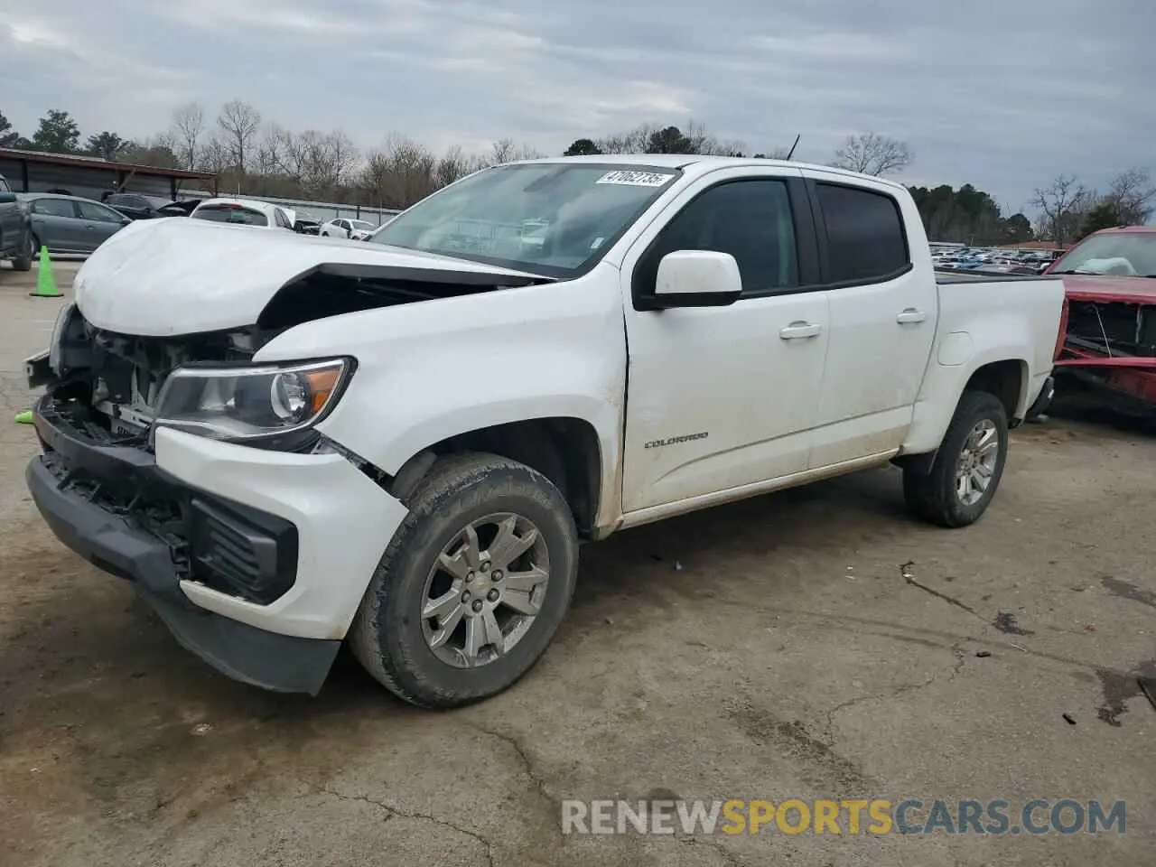 1 Photograph of a damaged car 1GCGSCEN3M1135858 CHEVROLET COLORADO 2021