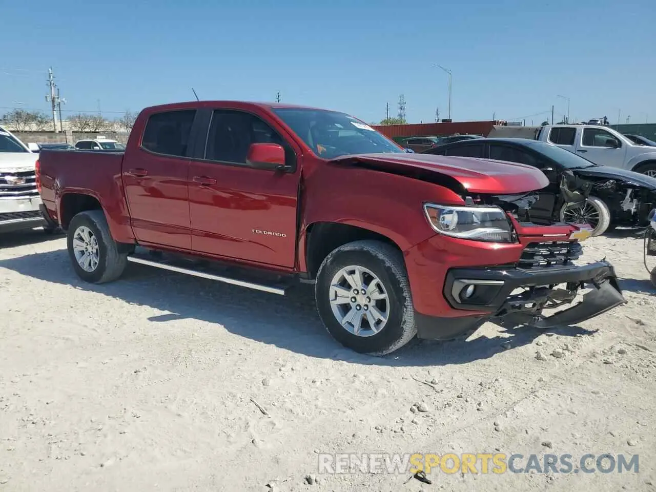 4 Photograph of a damaged car 1GCGSCEN3M1147668 CHEVROLET COLORADO 2021