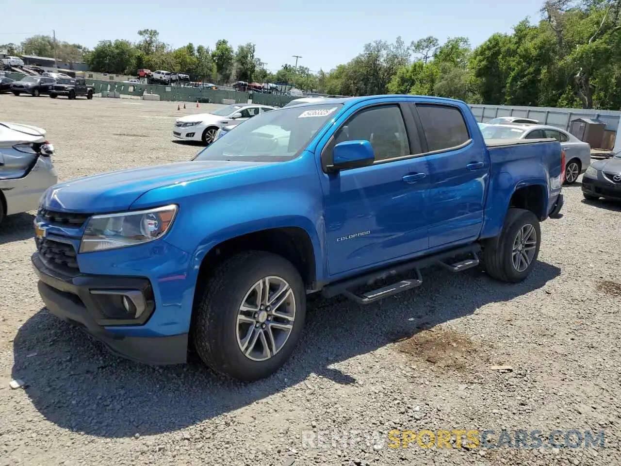 1 Photograph of a damaged car 1GCGSCEN3M1297005 CHEVROLET COLORADO 2021