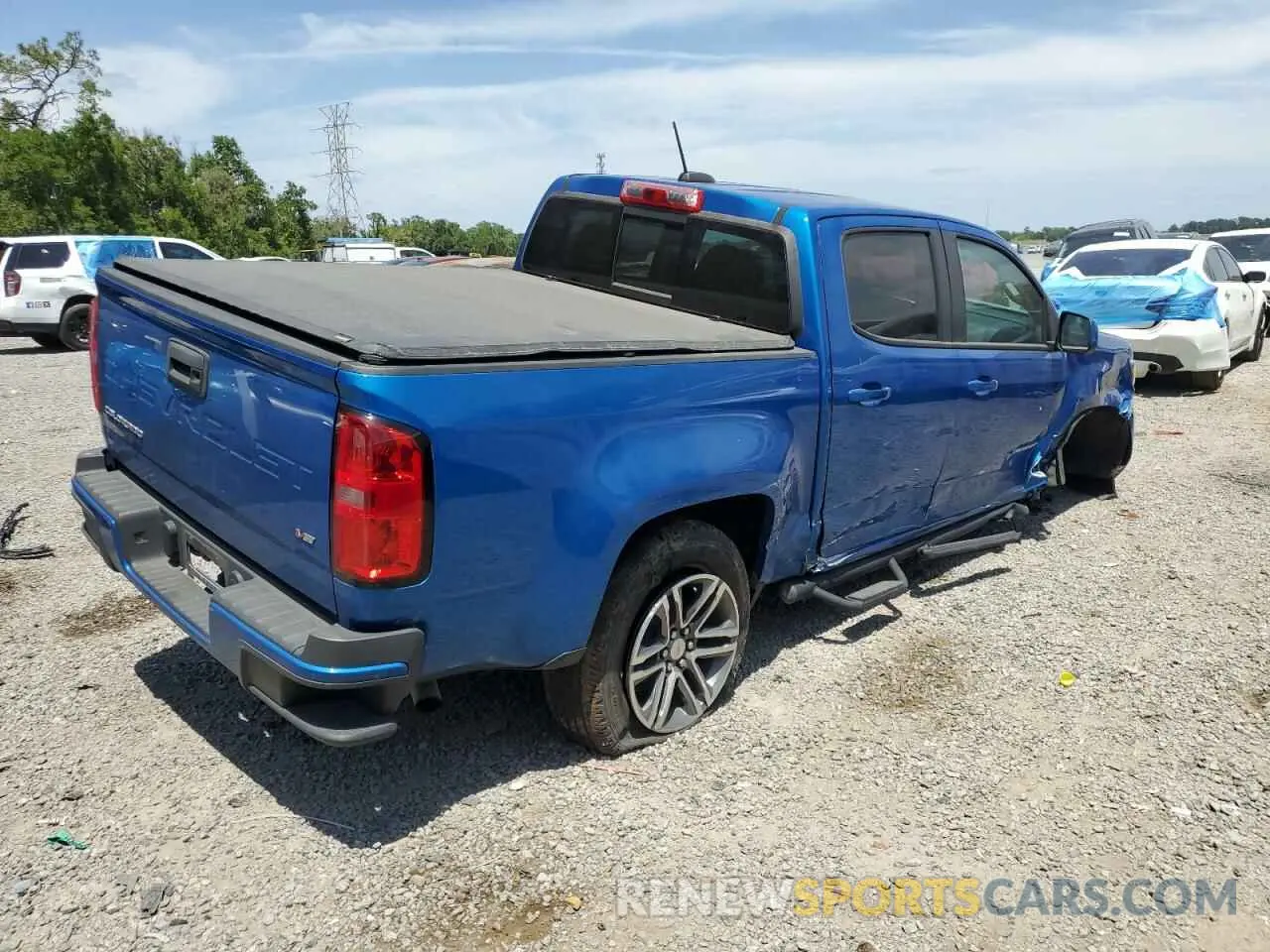 3 Photograph of a damaged car 1GCGSCEN3M1297005 CHEVROLET COLORADO 2021