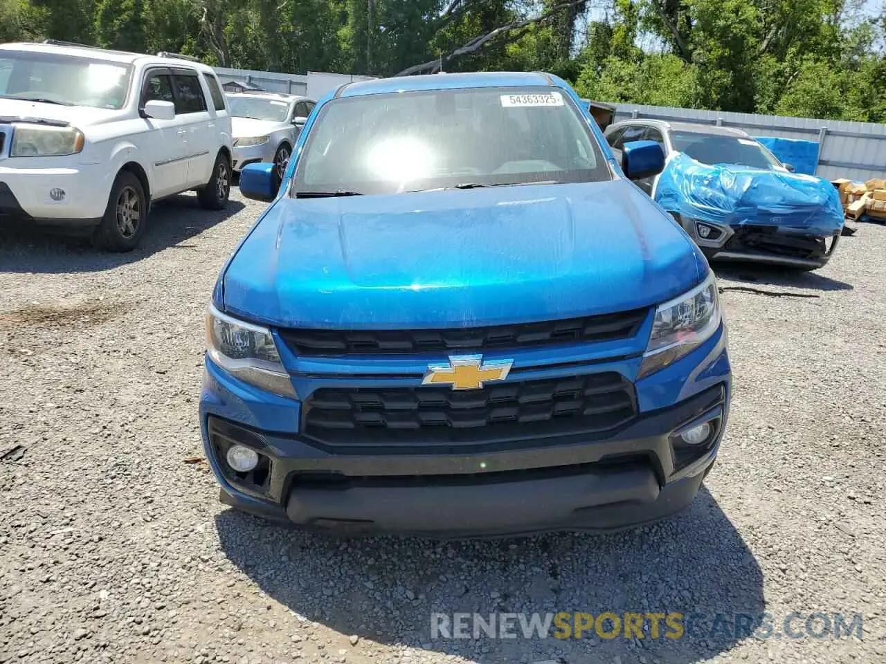 5 Photograph of a damaged car 1GCGSCEN3M1297005 CHEVROLET COLORADO 2021