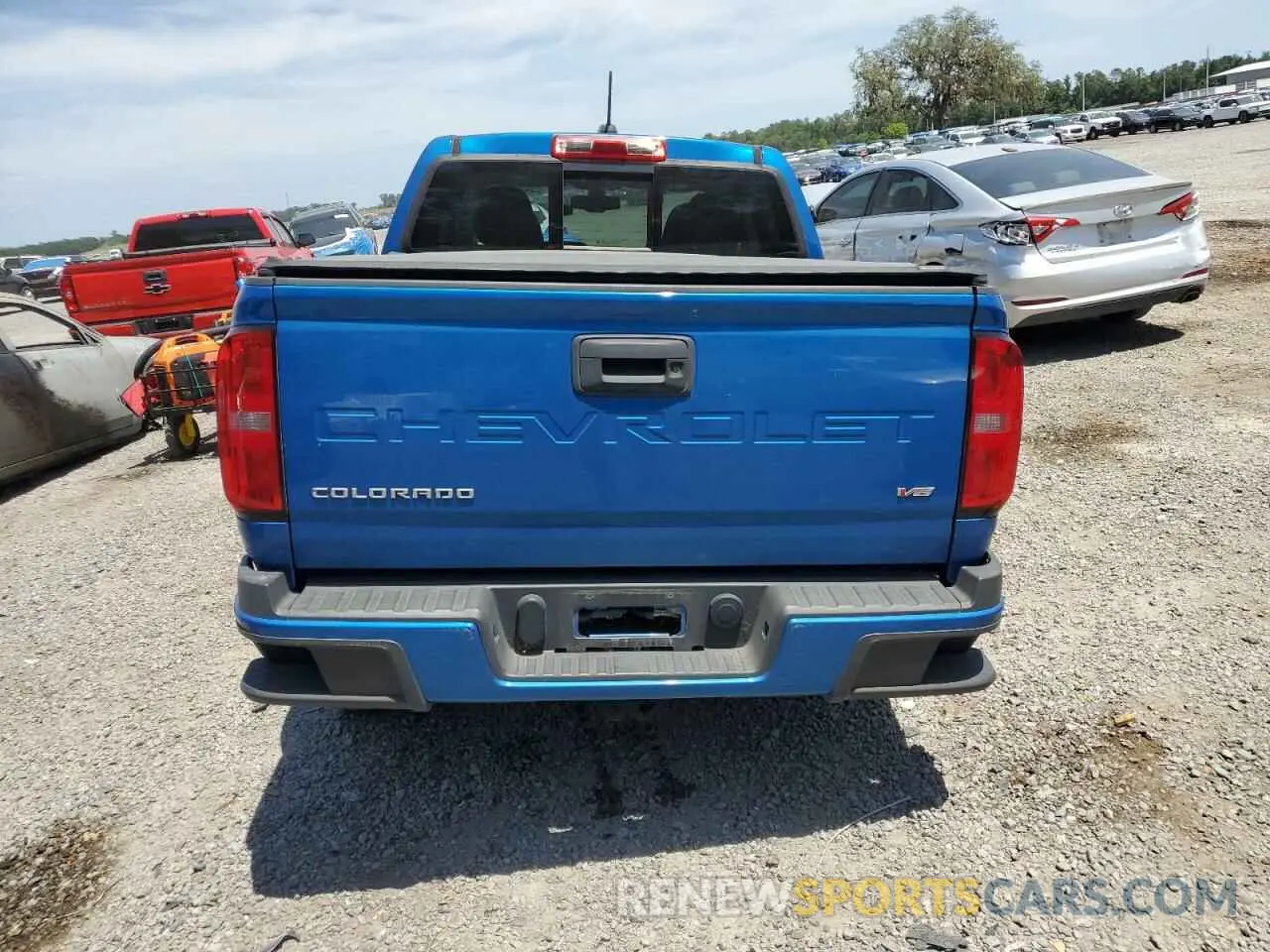 6 Photograph of a damaged car 1GCGSCEN3M1297005 CHEVROLET COLORADO 2021