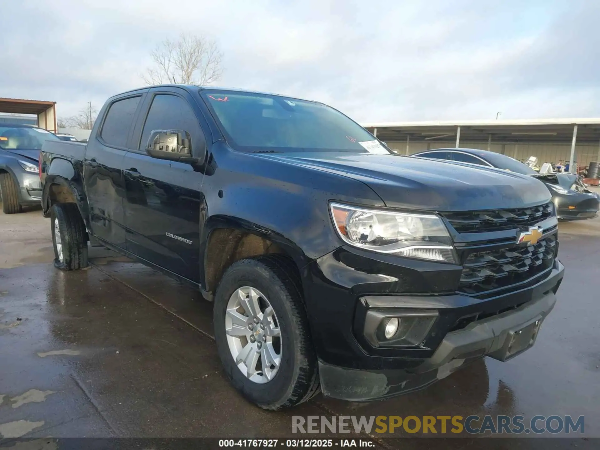 1 Photograph of a damaged car 1GCGSCEN4M1239033 CHEVROLET COLORADO 2021