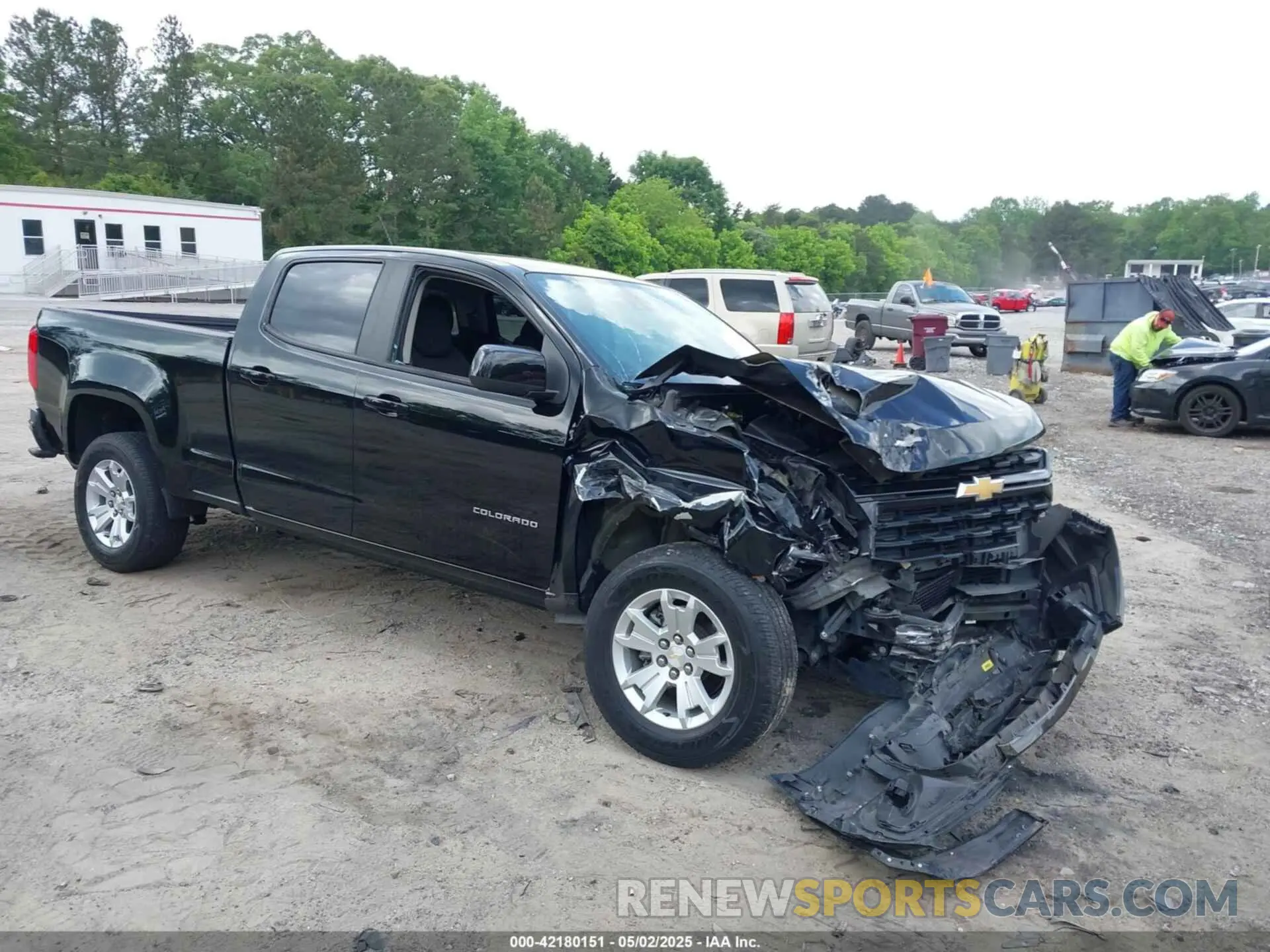 1 Photograph of a damaged car 1GCGSCEN5M1181045 CHEVROLET COLORADO 2021