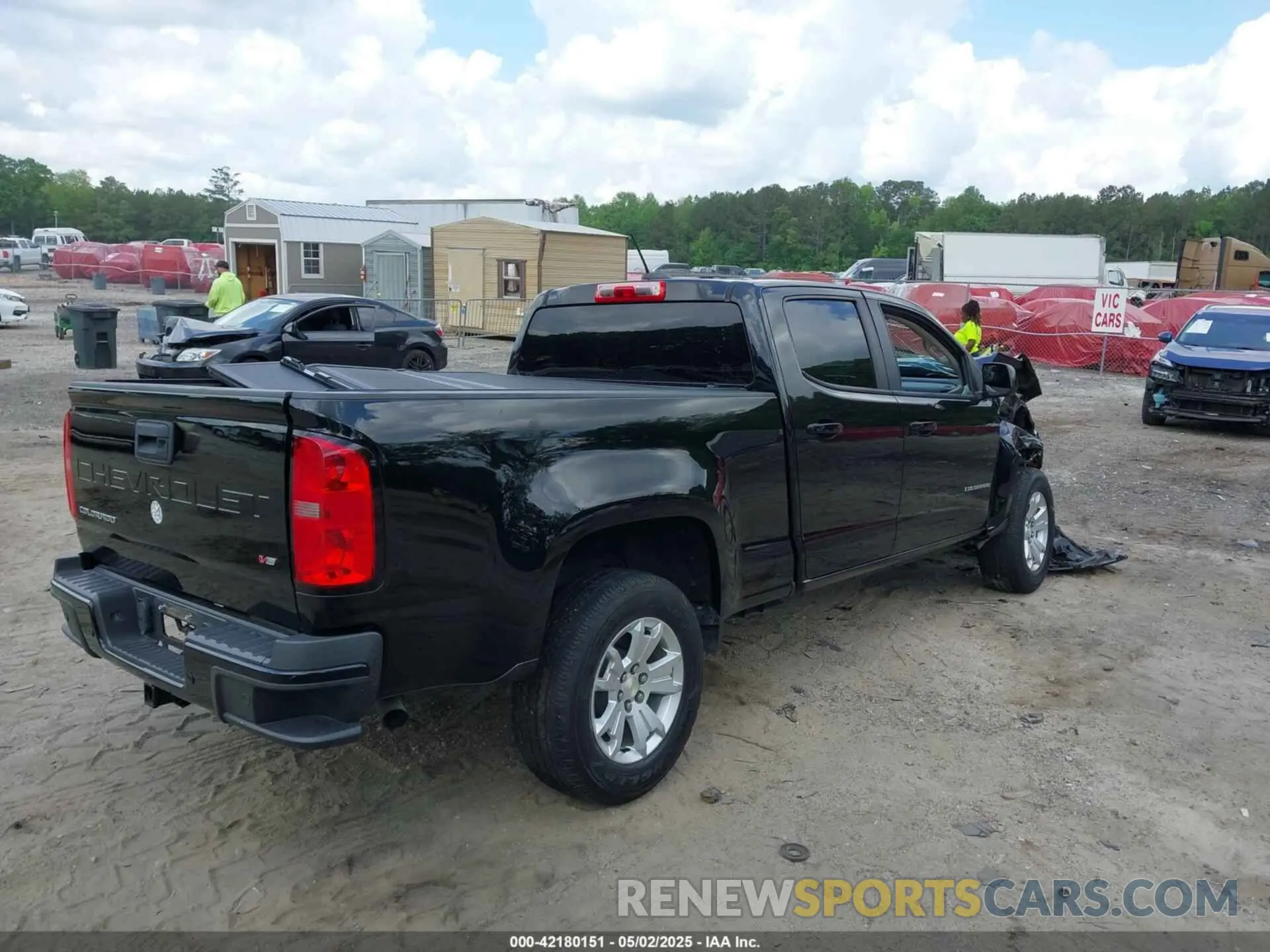 4 Photograph of a damaged car 1GCGSCEN5M1181045 CHEVROLET COLORADO 2021
