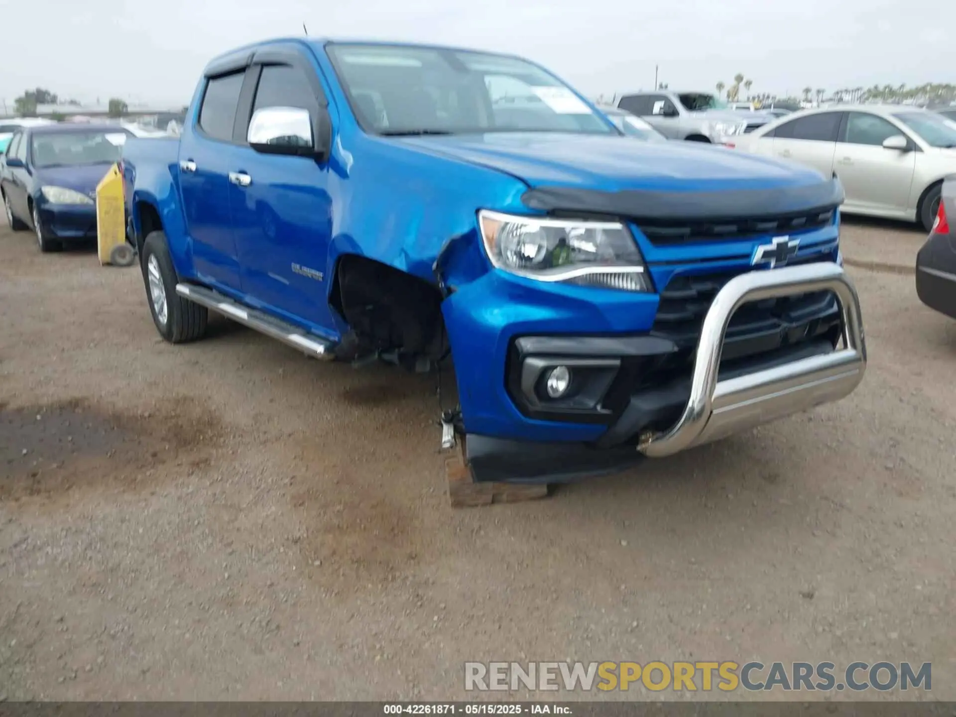1 Photograph of a damaged car 1GCGSCEN6M1122960 CHEVROLET COLORADO 2021