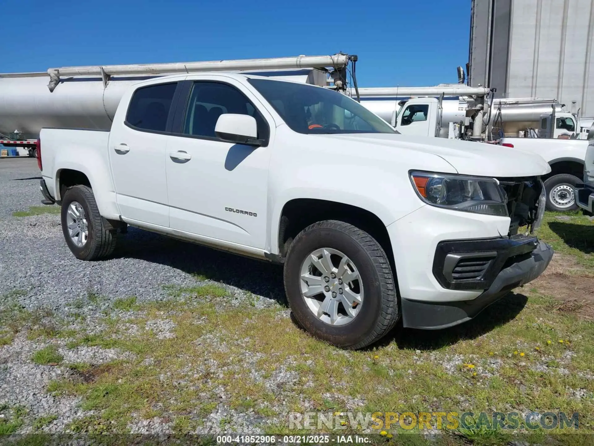 1 Photograph of a damaged car 1GCGSCEN6M1163816 CHEVROLET COLORADO 2021