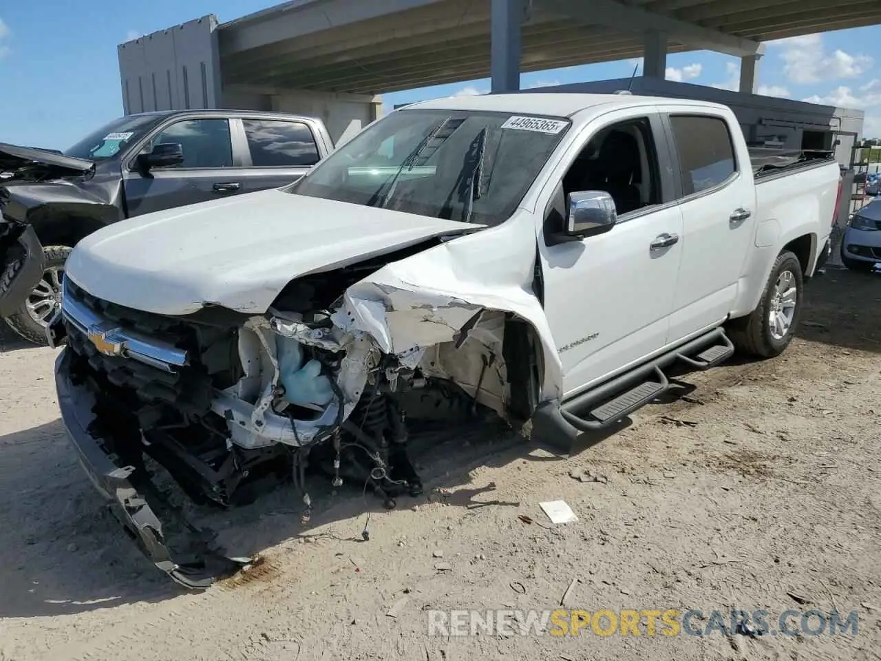 1 Photograph of a damaged car 1GCGSCEN8M1293970 CHEVROLET COLORADO 2021