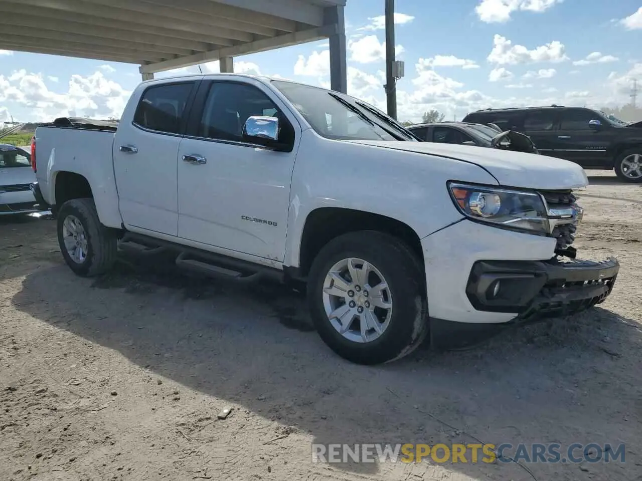 4 Photograph of a damaged car 1GCGSCEN8M1293970 CHEVROLET COLORADO 2021
