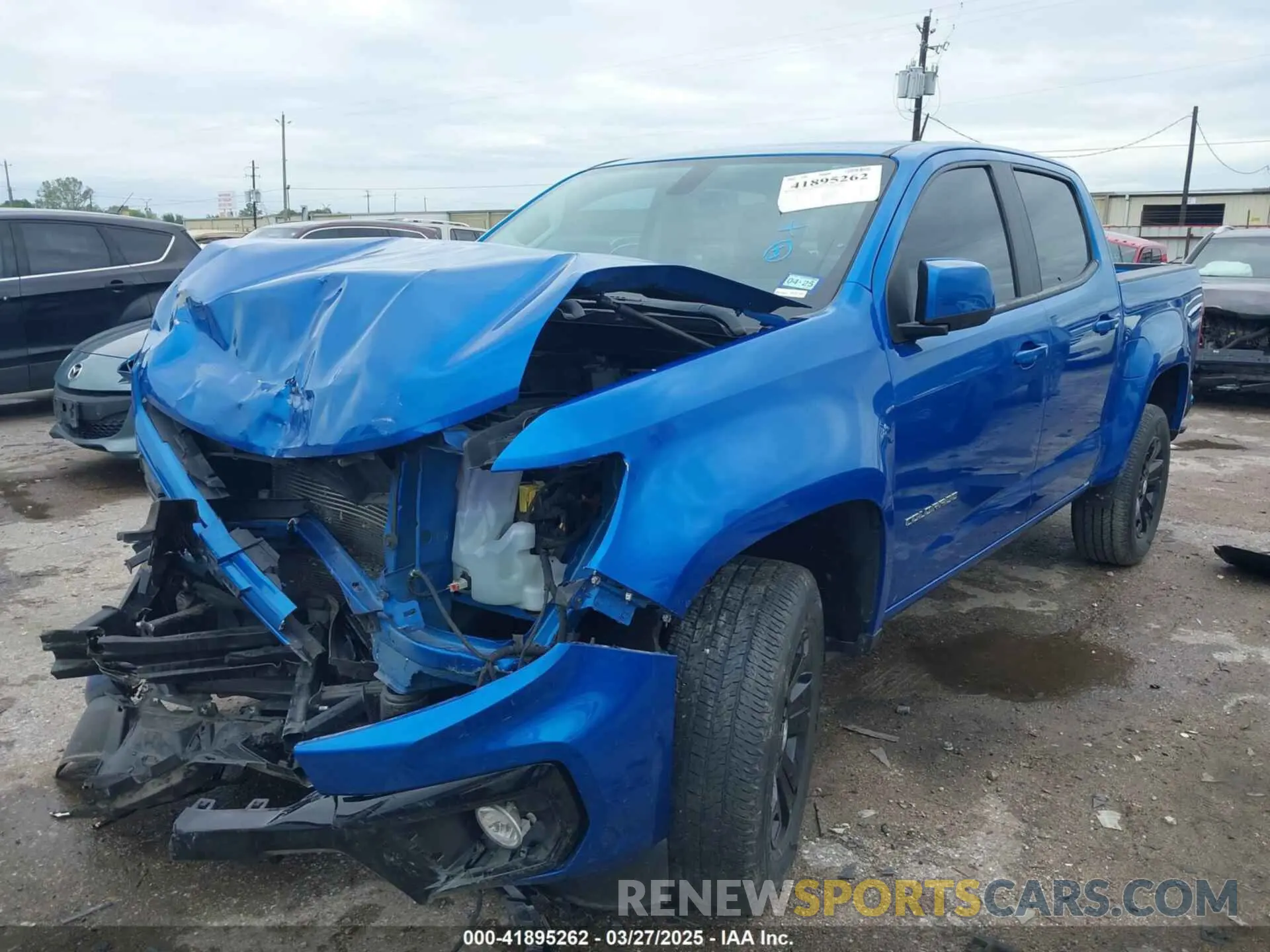2 Photograph of a damaged car 1GCGSCEN9M1226777 CHEVROLET COLORADO 2021