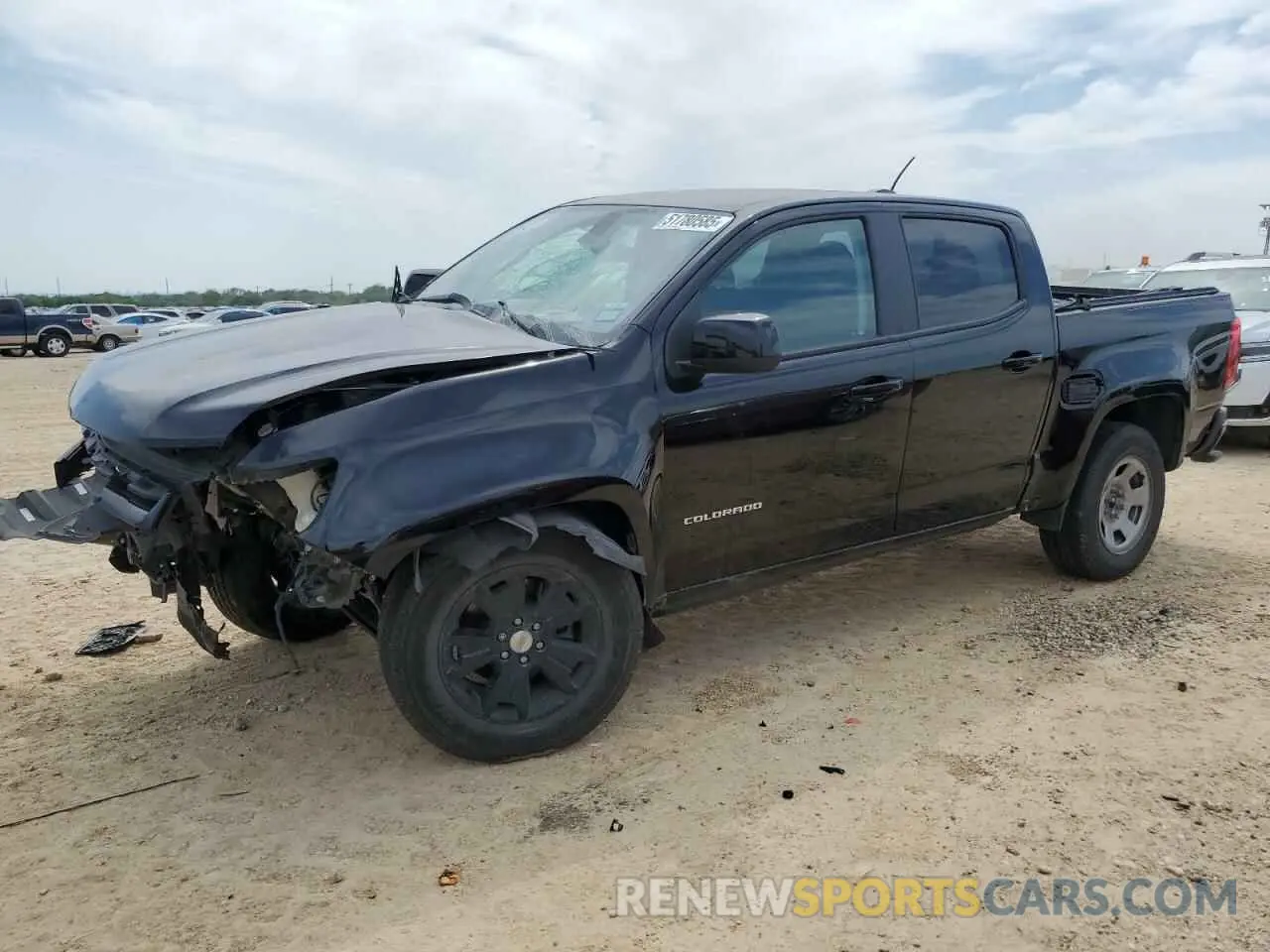1 Photograph of a damaged car 1GCGSCEN9M1291306 CHEVROLET COLORADO 2021