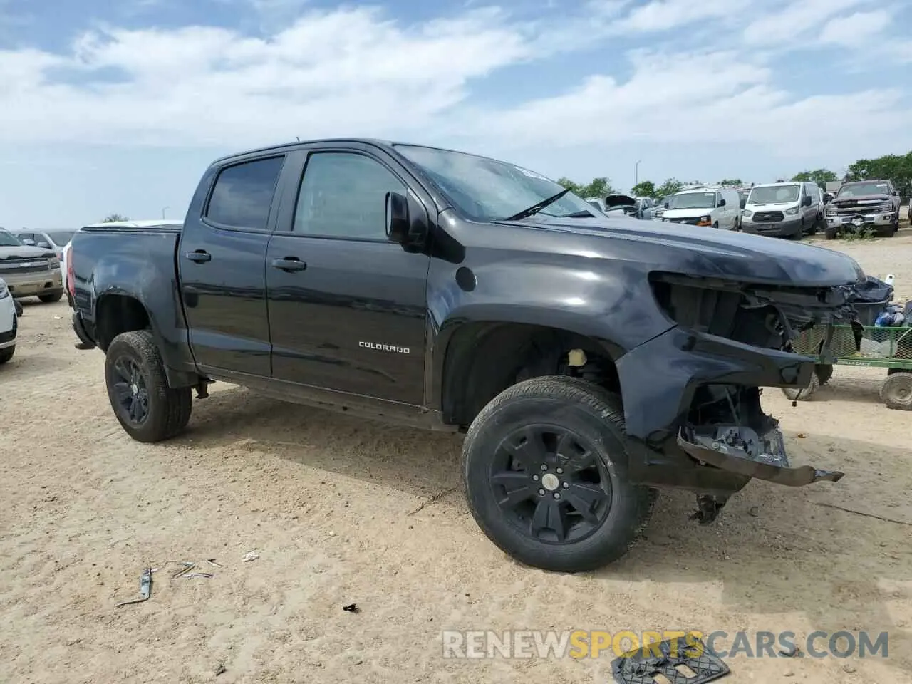 4 Photograph of a damaged car 1GCGSCEN9M1291306 CHEVROLET COLORADO 2021